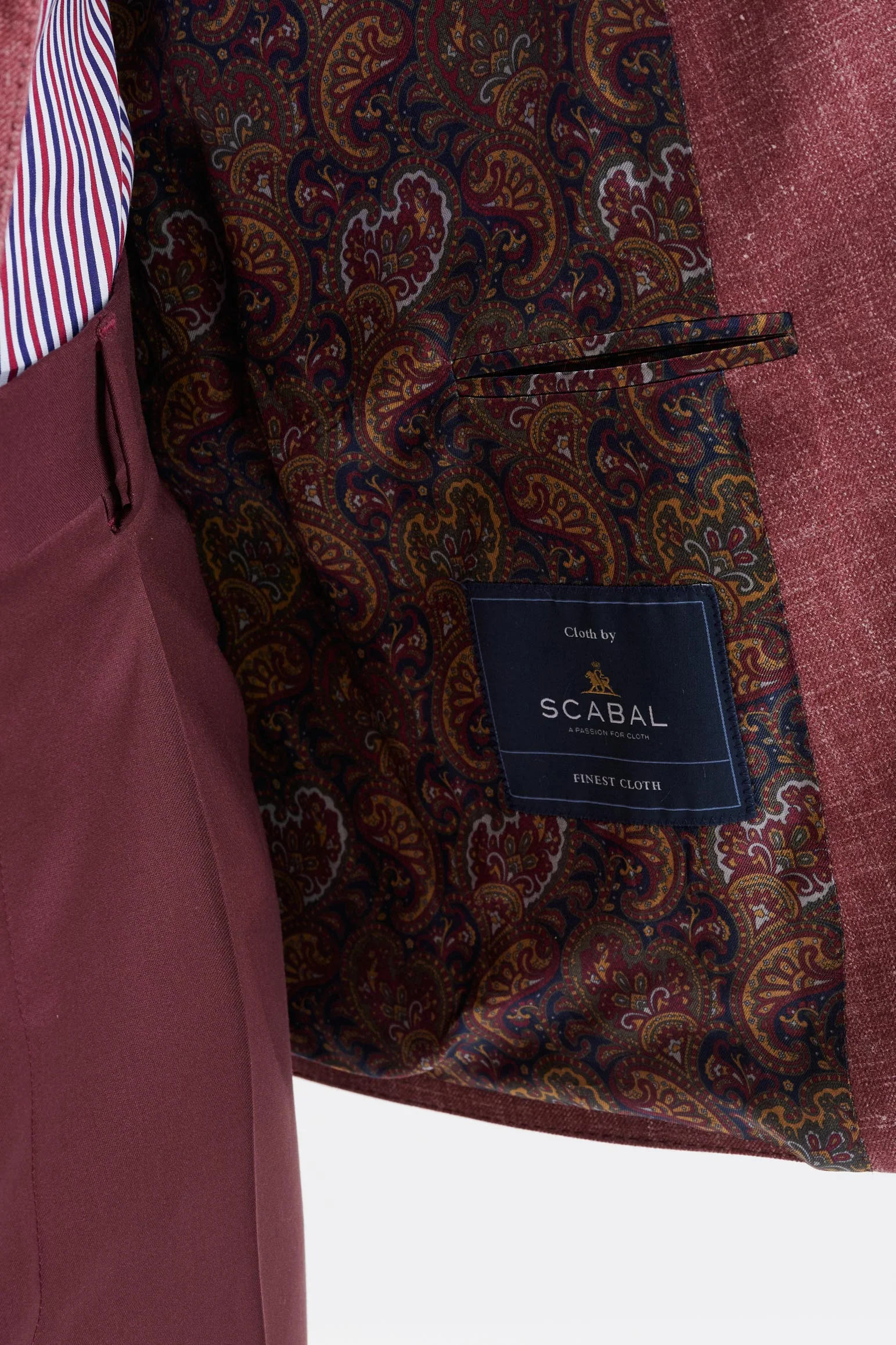 Raspberry Wool & Silk Soho Jacket Amalfi Trend - Image 4