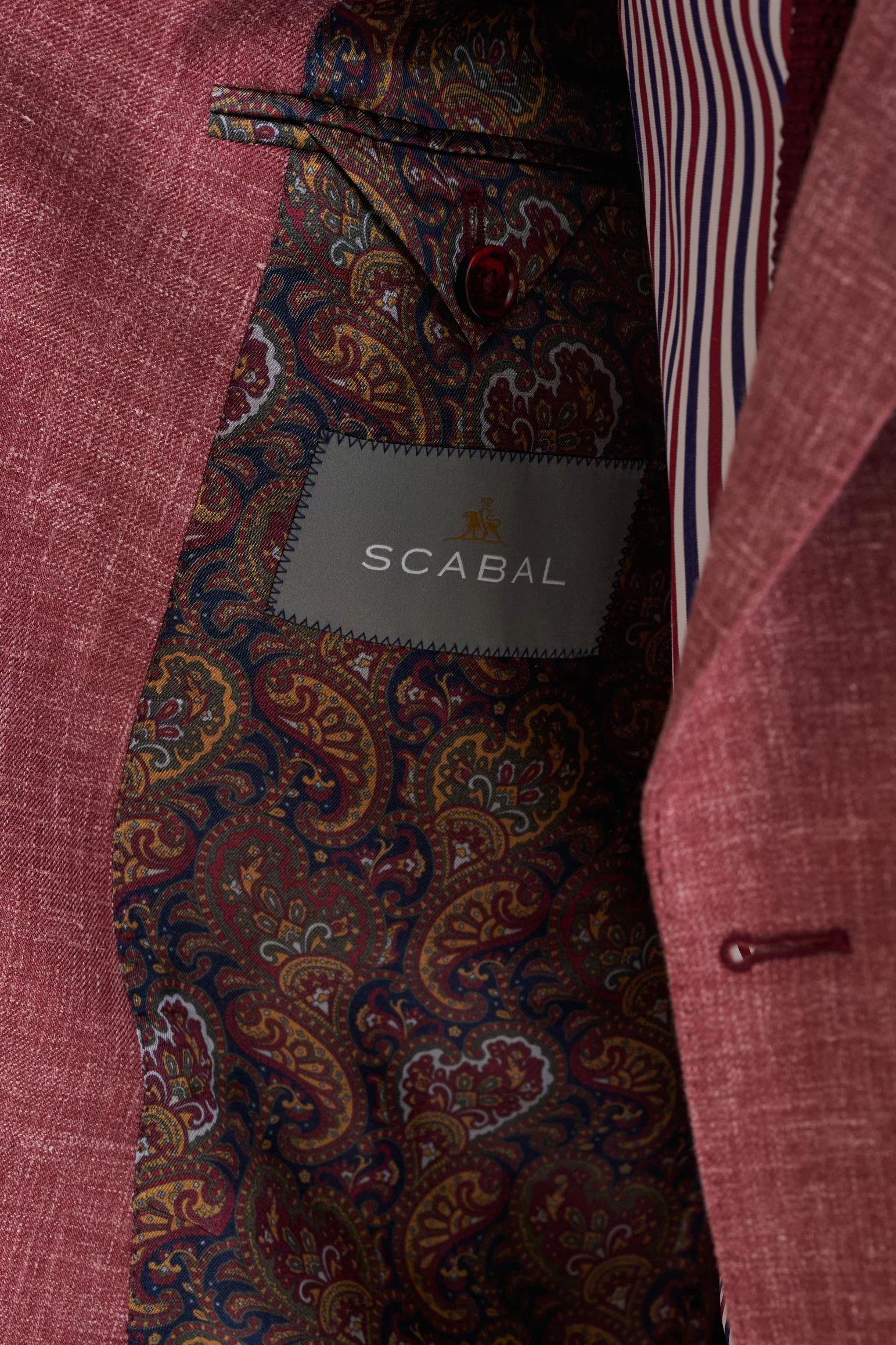 Raspberry Wool & Silk Soho Jacket Amalfi Trend - Image 5