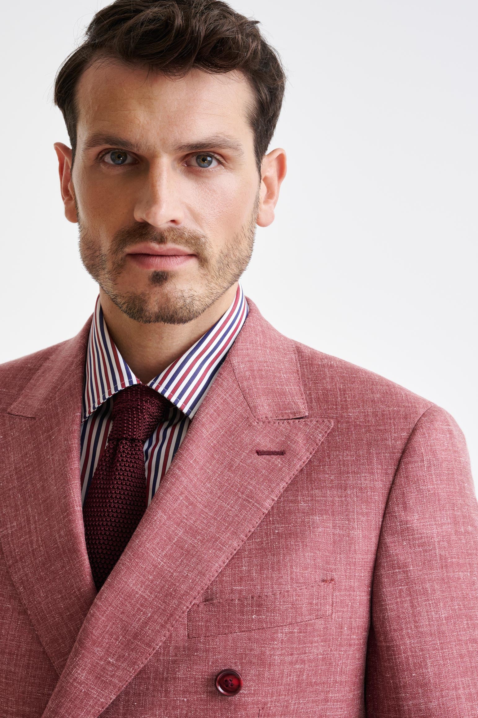 Raspberry Wool & Silk Soho Jacket Amalfi Trend - Image 7