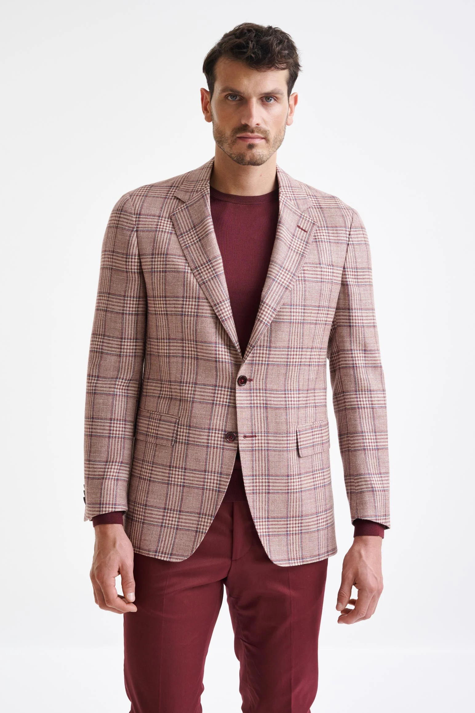 Raspberry Wool & Silk Kensington Jacket Amalfi Trend