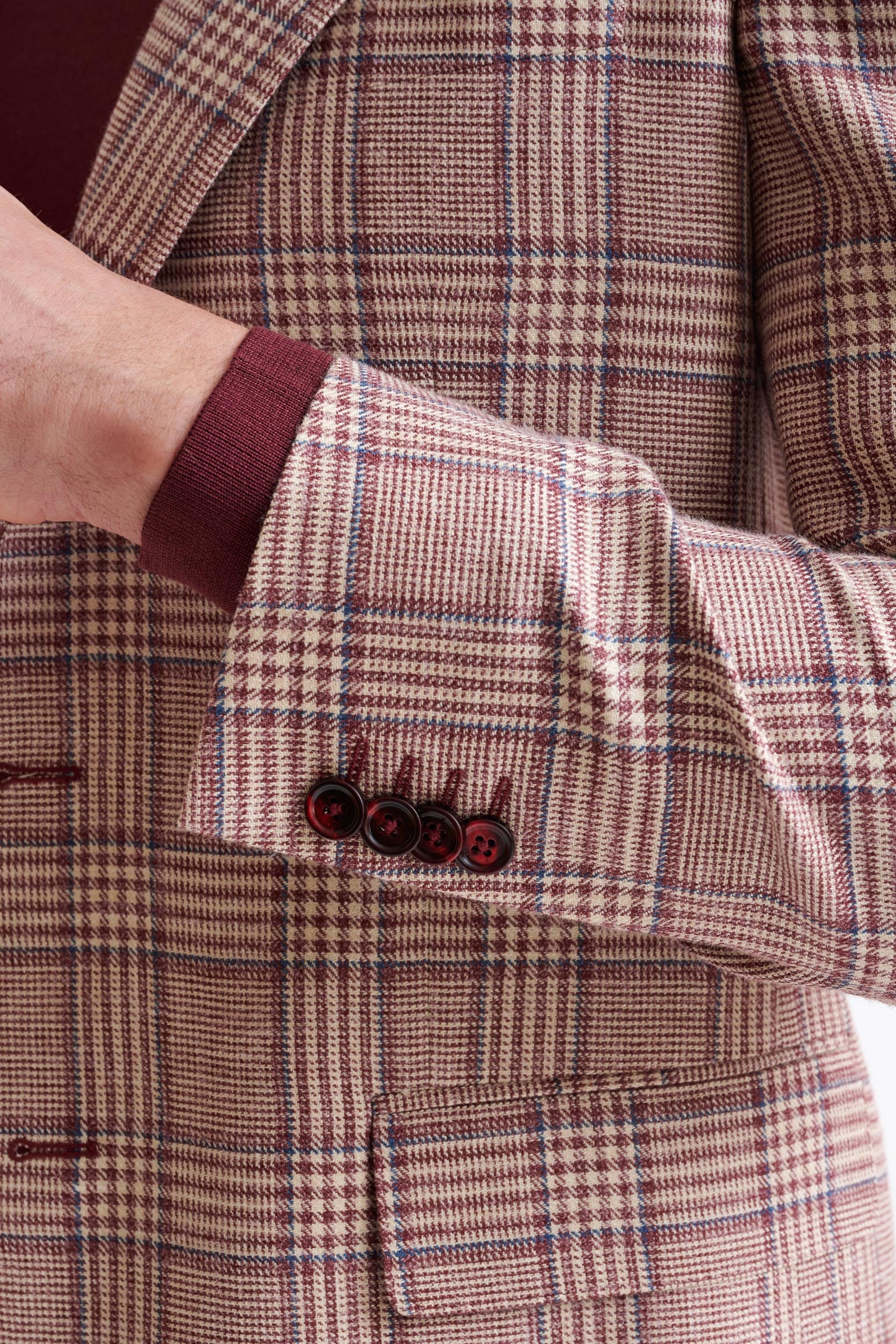 Raspberry Wool & Silk Kensington Jacket Amalfi Trend - Image 2