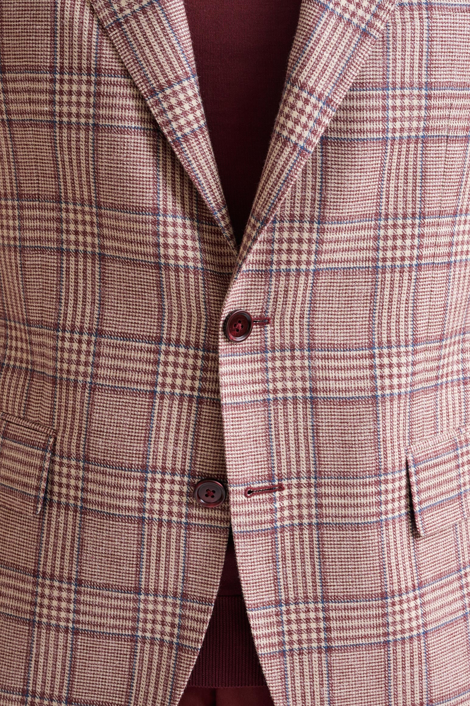 Raspberry Wool & Silk Kensington Jacket Amalfi Trend - Image 3