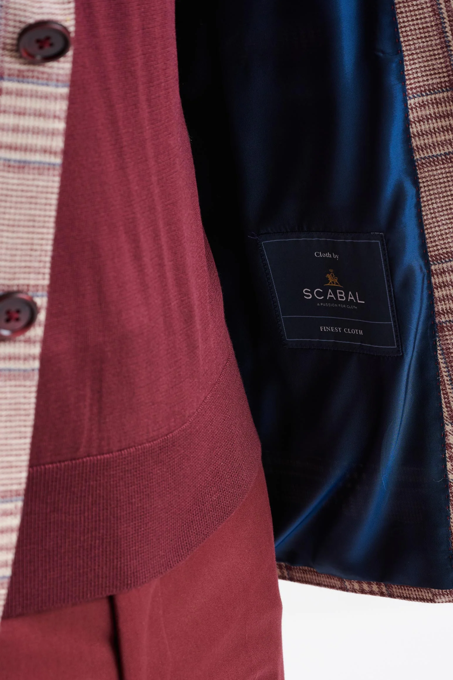 Raspberry Wool & Silk Kensington Jacket Amalfi Trend - Image 4
