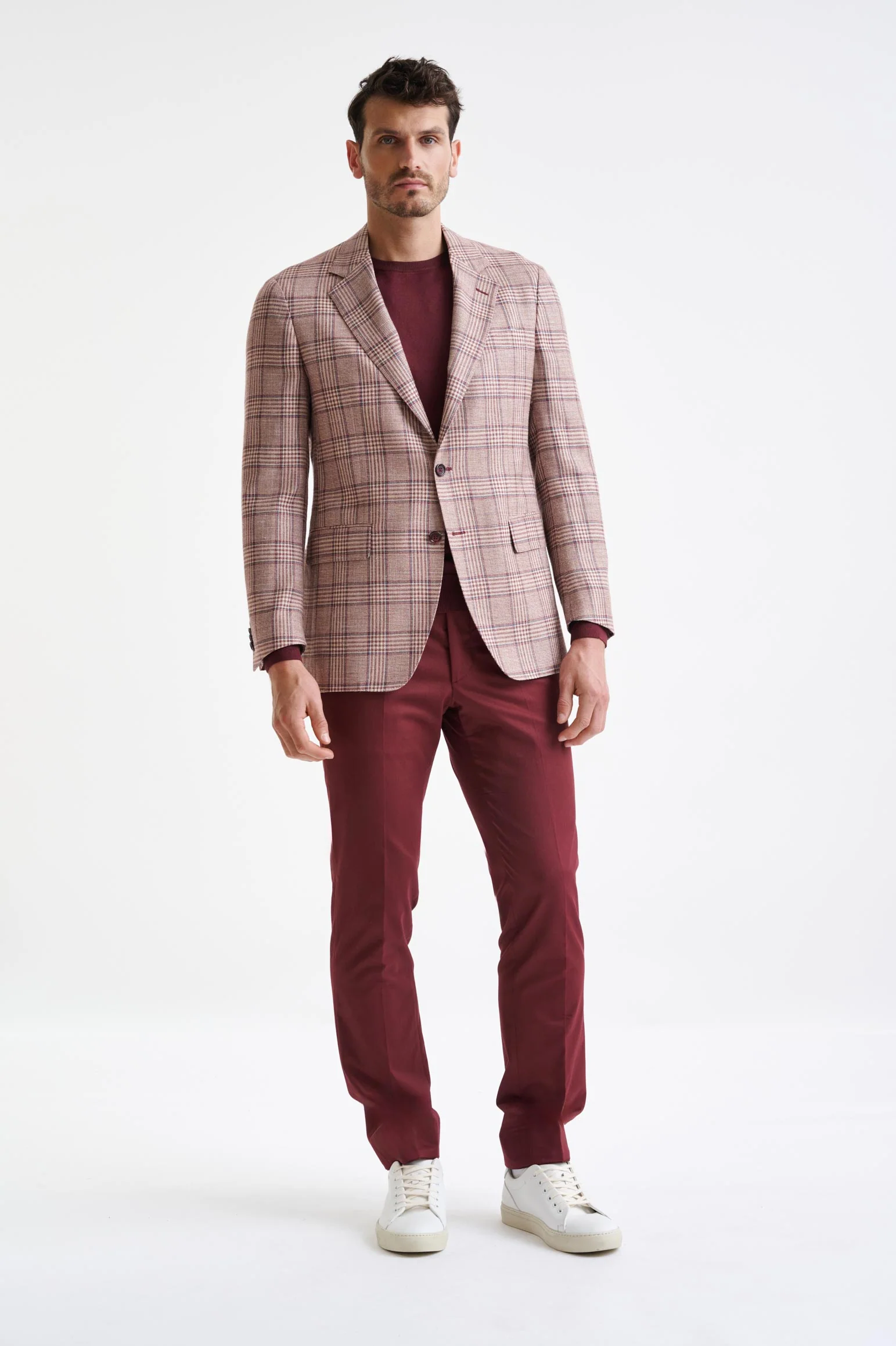 Raspberry Wool & Silk Kensington Jacket Amalfi Trend - Image 6