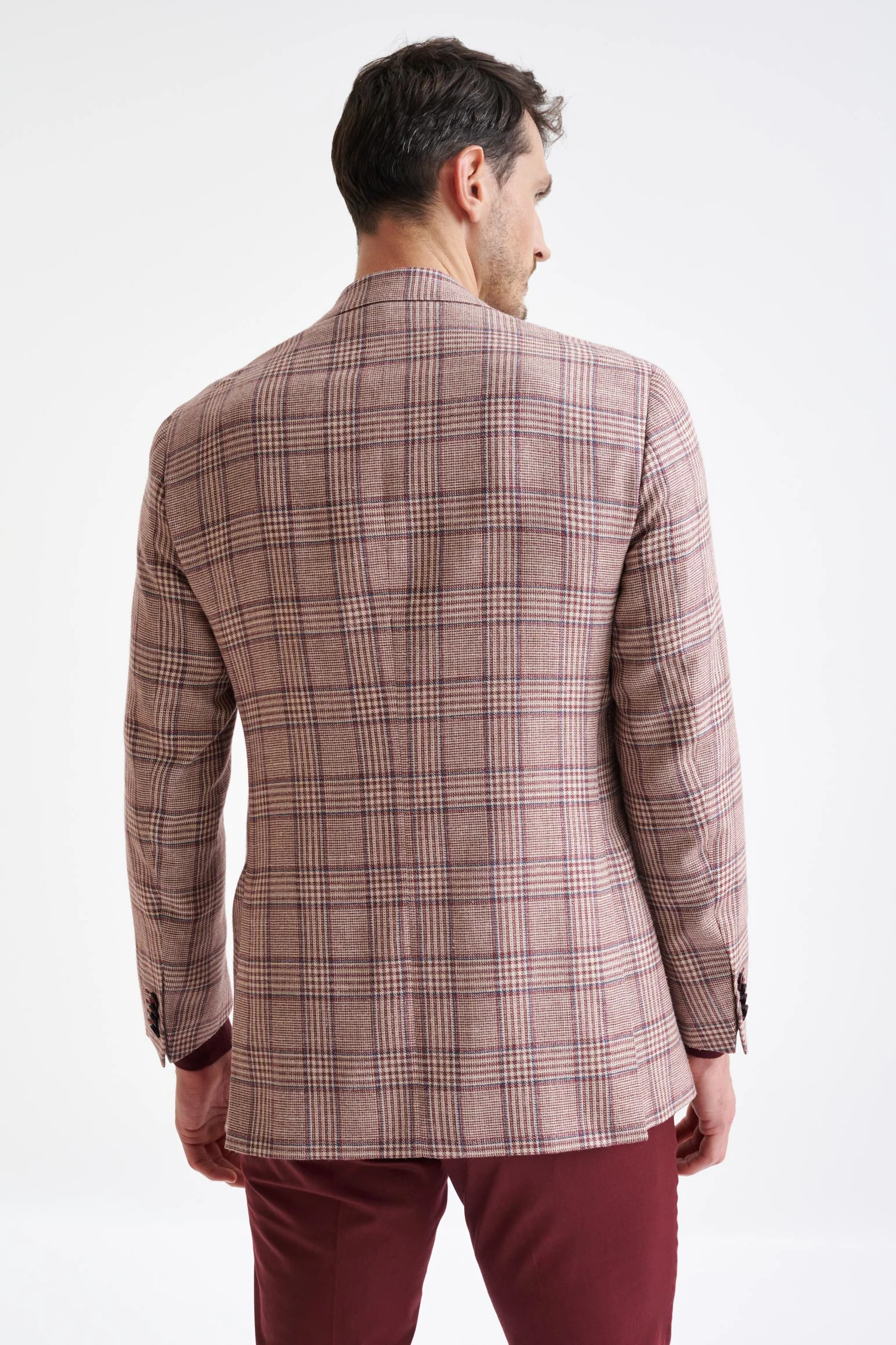 Raspberry Wool & Silk Kensington Jacket Amalfi Trend - Image 8