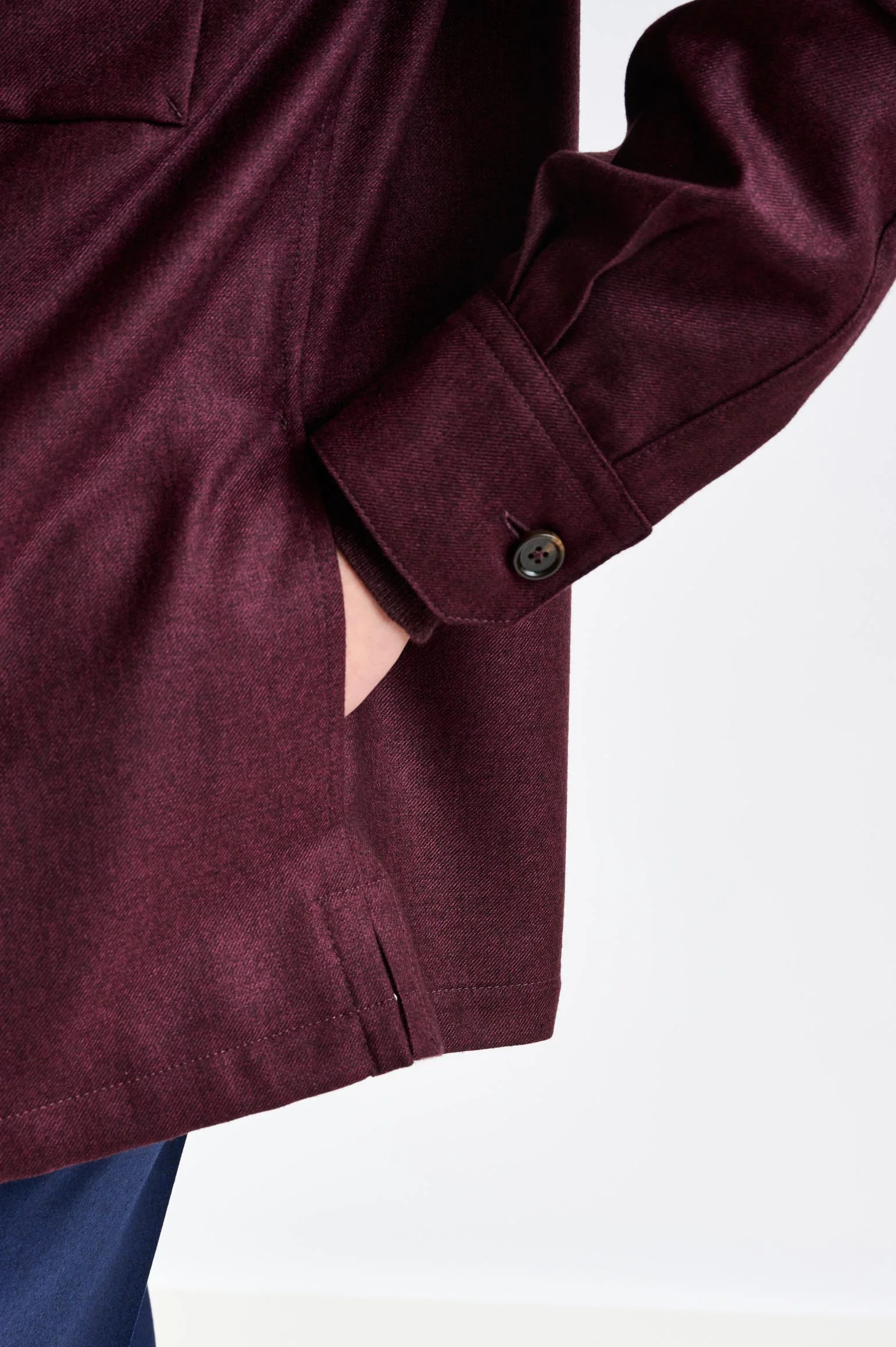 Red 100% Cashmere Overshirt Bliss - Image 2