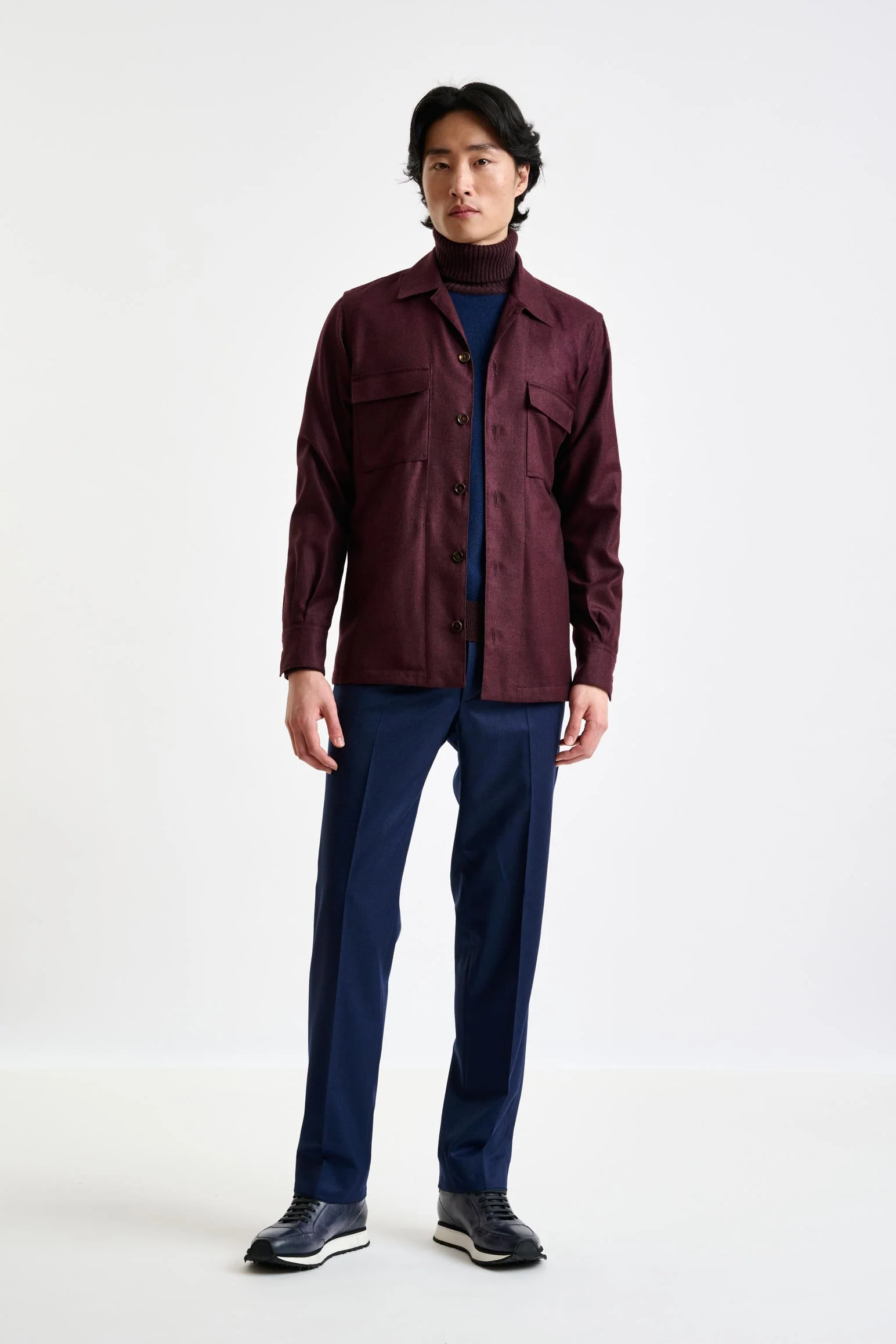 Red 100% Cashmere Overshirt Bliss - Image 4
