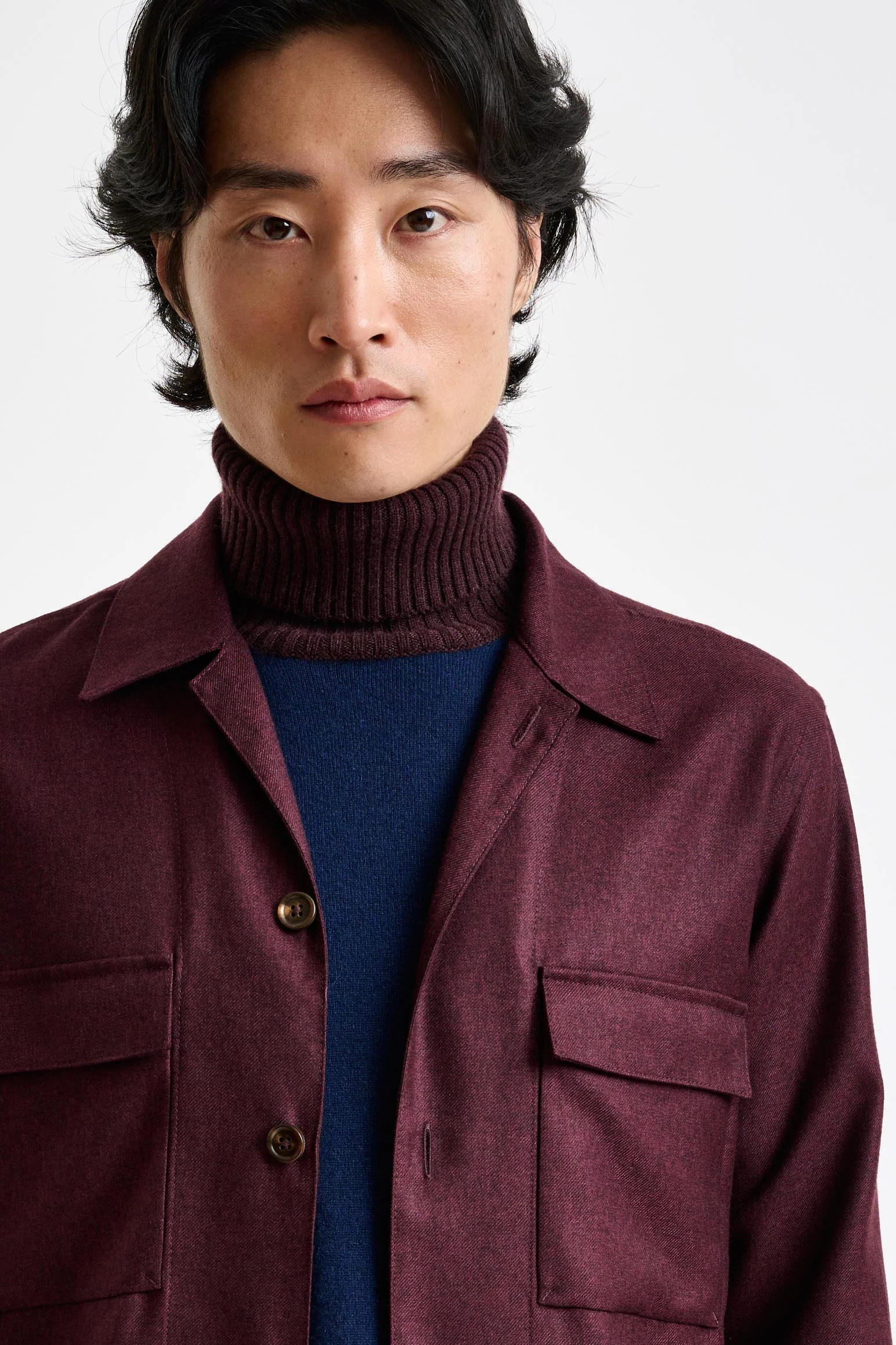 Red 100% Cashmere Overshirt Bliss - Image 5