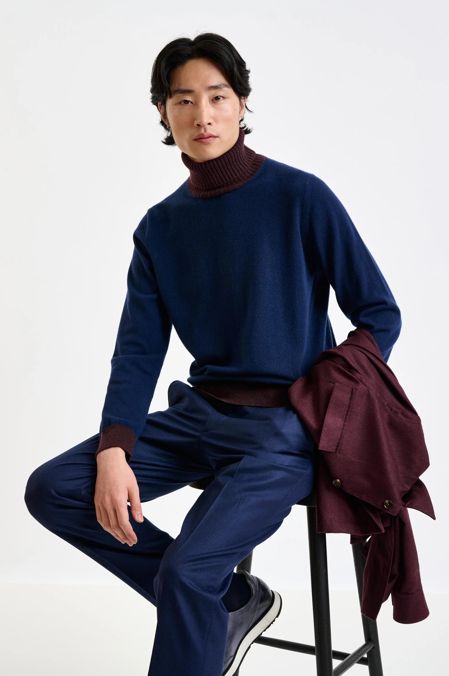 Red 100% Cashmere Overshirt Bliss - Image 7