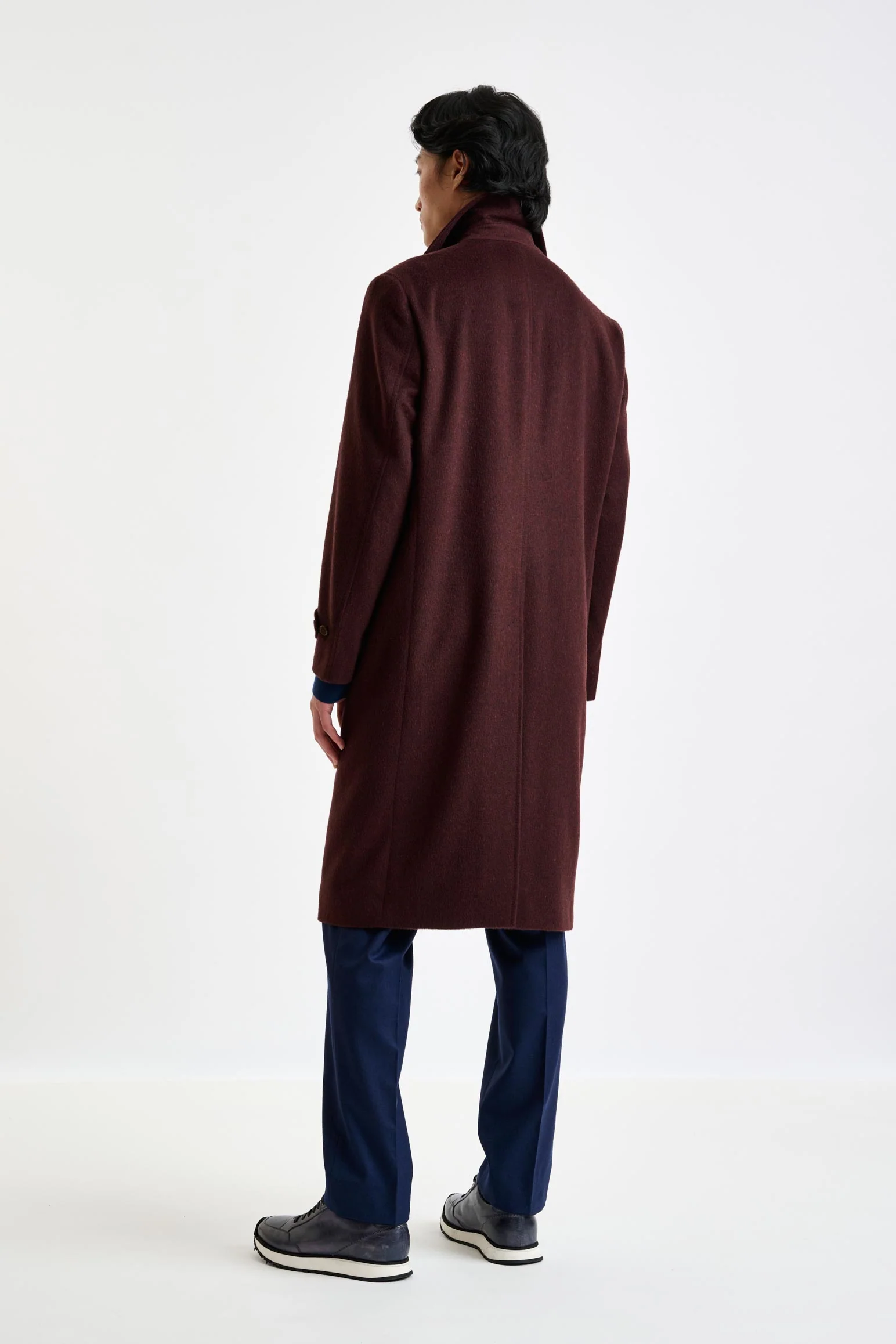 Red 100% Cashmere Sheffield Overcoat Zeus - Image 2