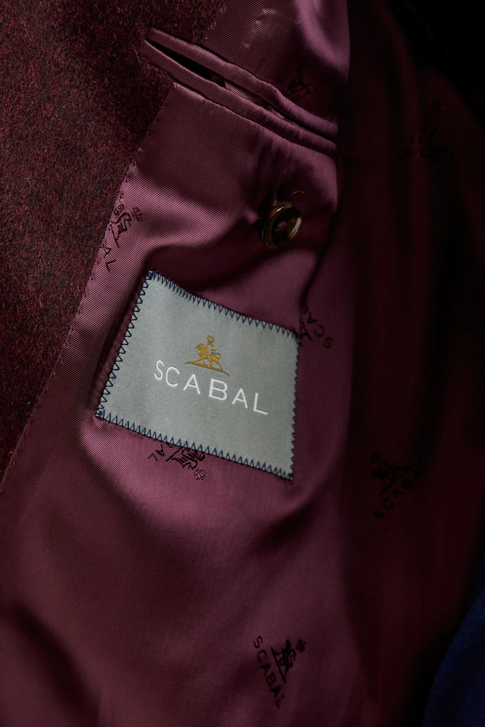 Red 100% Cashmere Sheffield Overcoat Zeus - Image 8