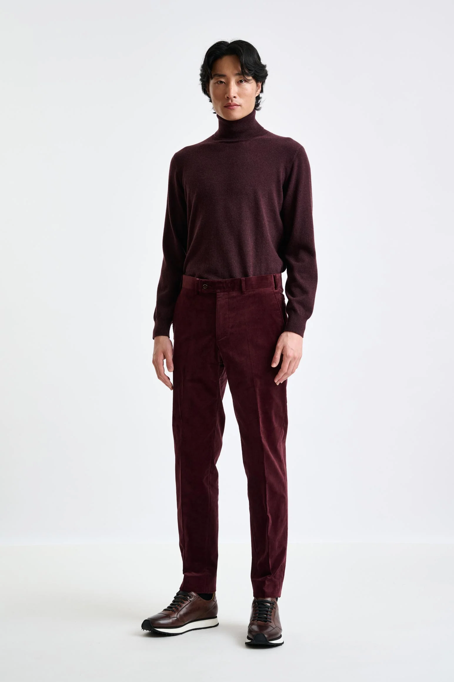 Red Cotton Farley Trouser Corduroy - Image 2