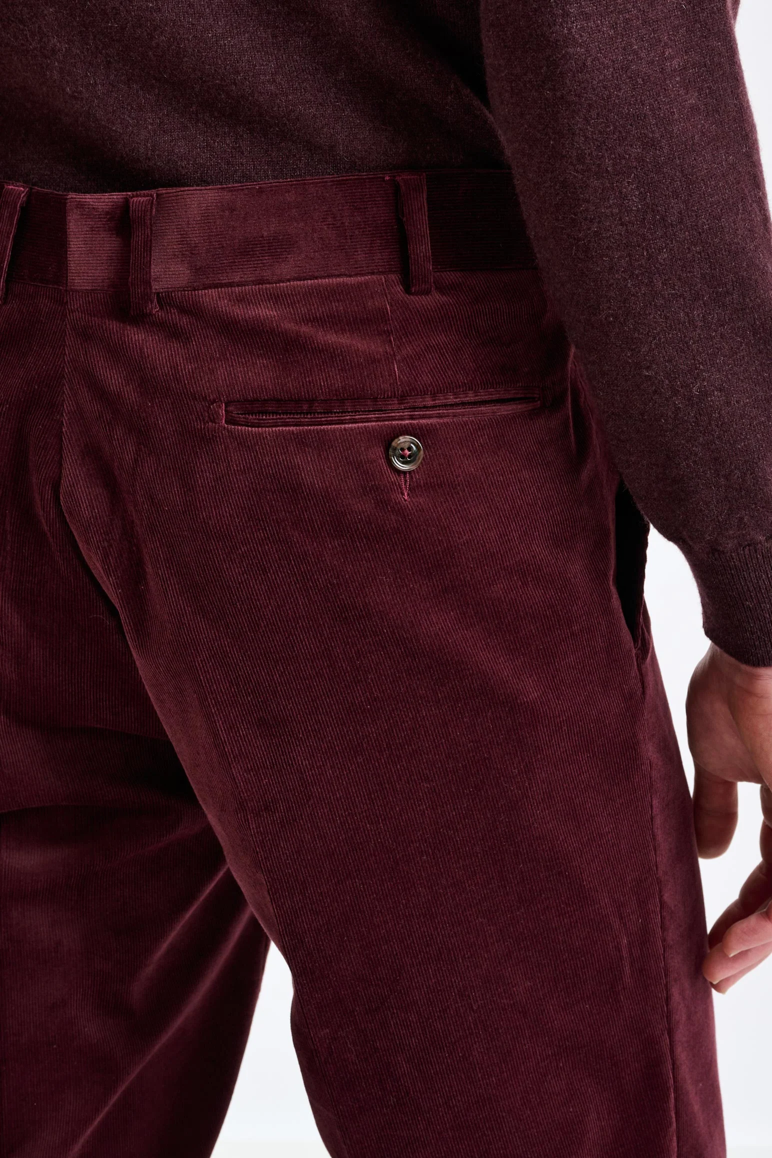 Red Cotton Farley Trouser Corduroy - Image 4