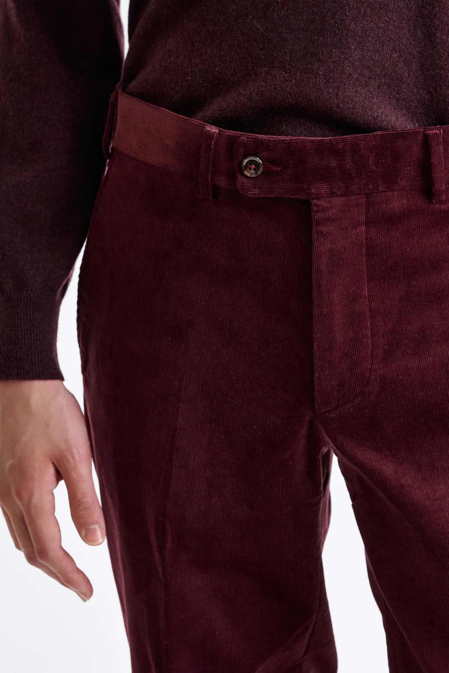 Red Cotton Farley Trouser Corduroy - Image 5