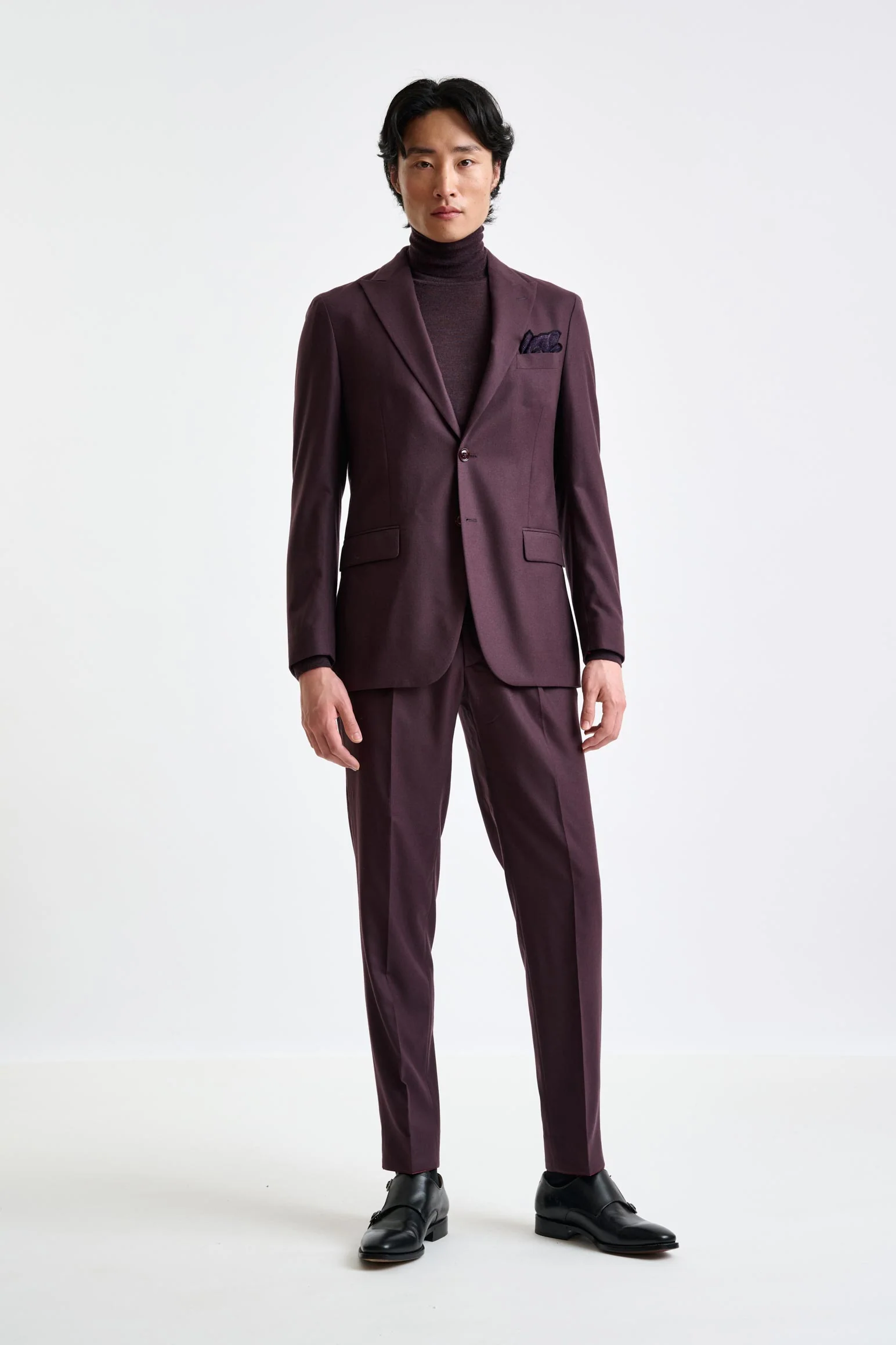 Red Super 160's Wool Kenton Suit Magus