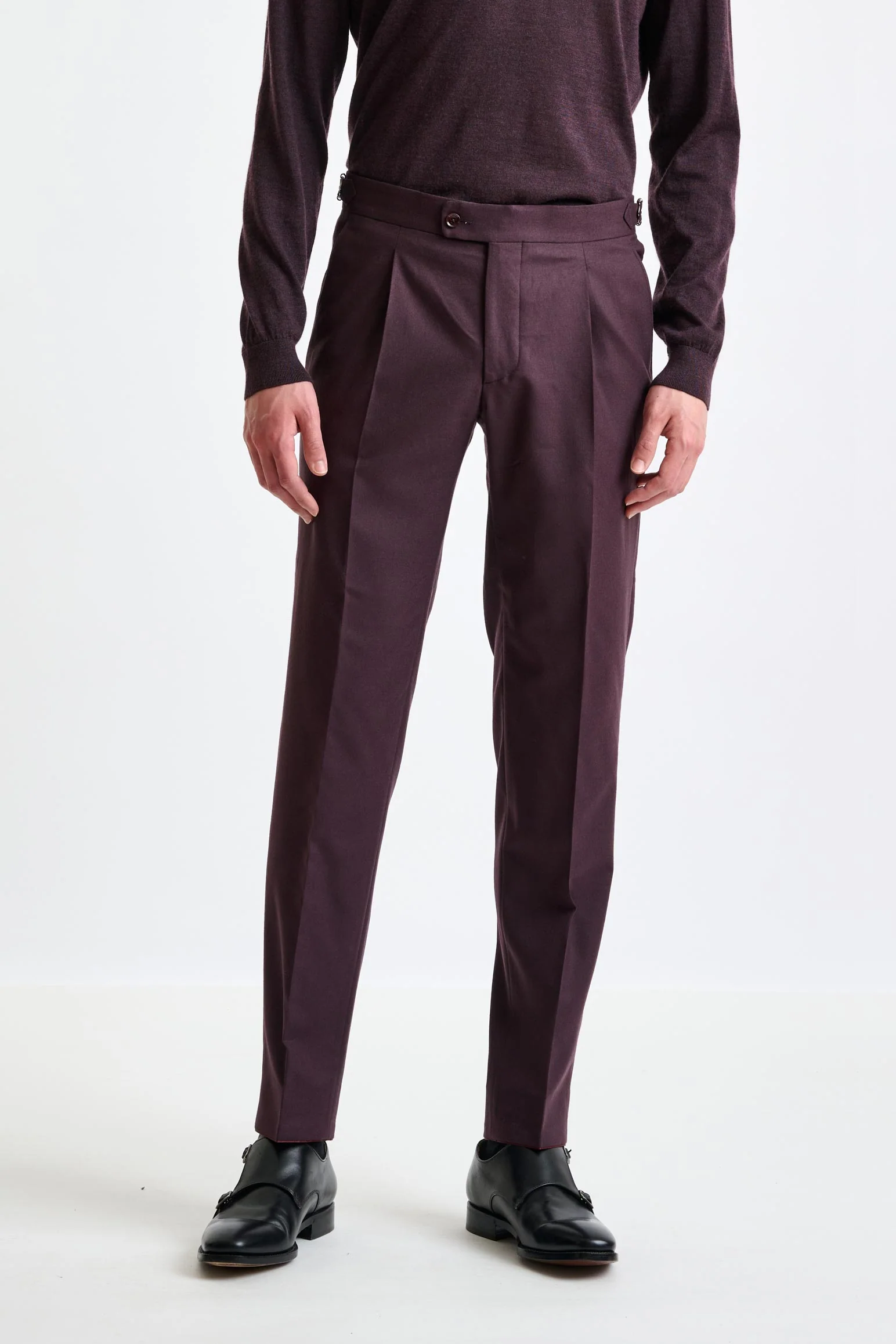 Red Super 160's Wool Kenton Suit Magus - Image 10