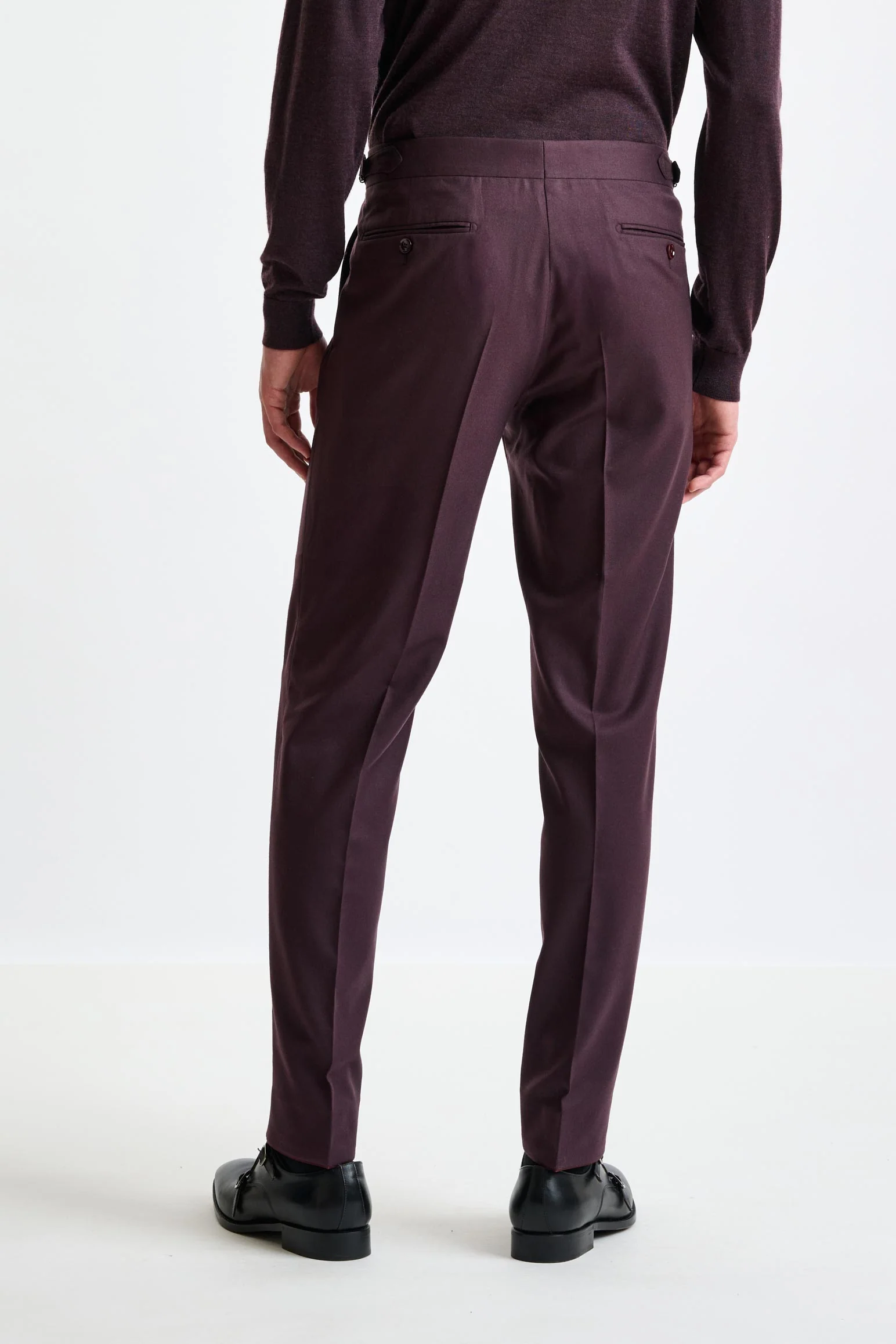 Red Super 160's Wool Kenton Suit Magus - Image 12