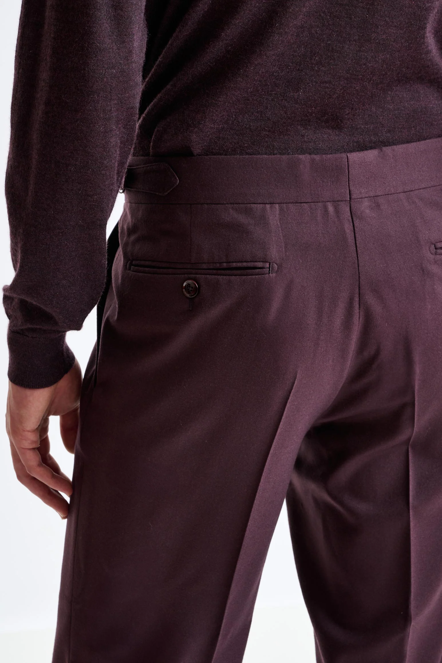 Red Super 160's Wool Kenton Suit Magus - Image 13