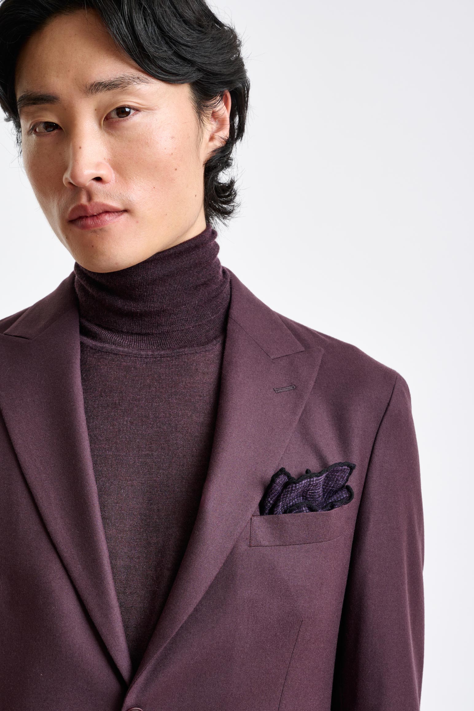 Red Super 160's Wool Kenton Suit Magus - Image 6