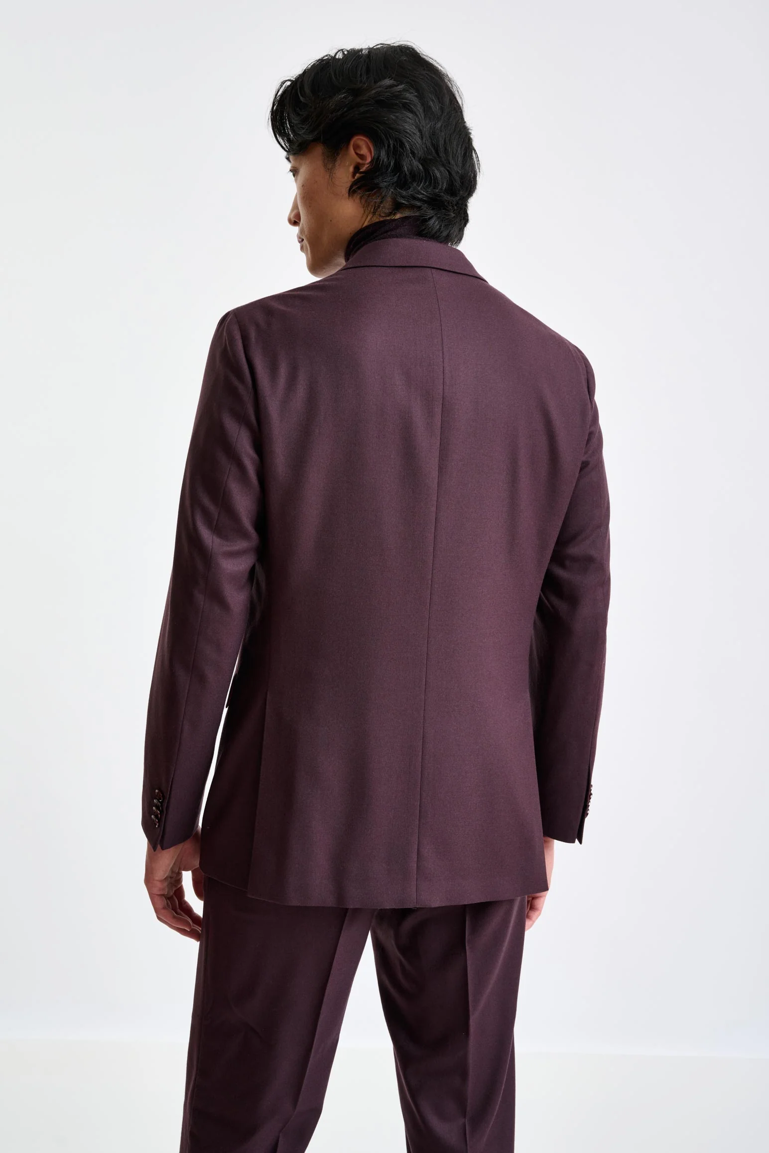 Red Super 160's Wool Kenton Suit Magus - Image 7