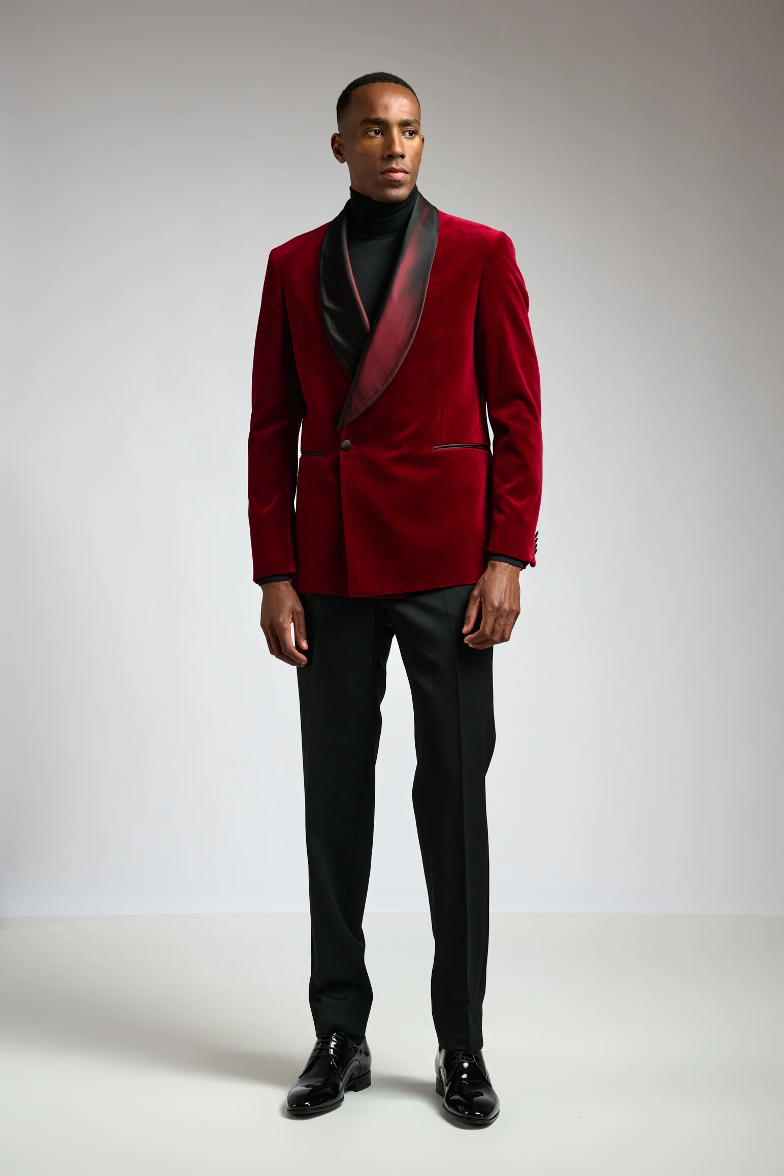 Red Soho Tuxedo Velvets - Image 3