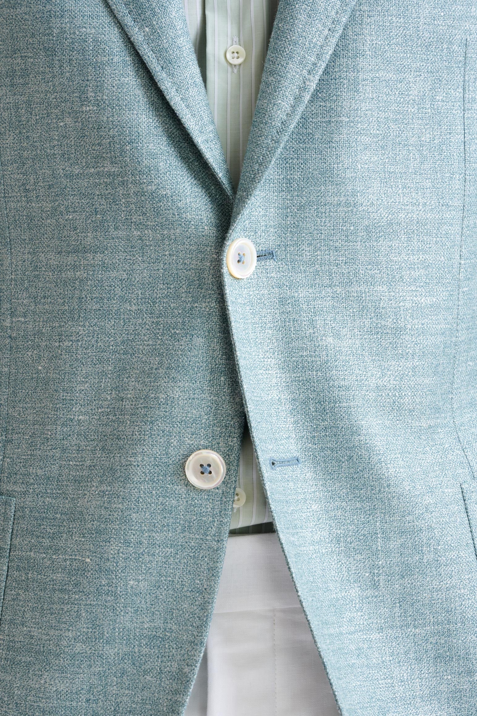 Sage Green Silk & Linen Kenton Jacket Amalfi Trend - Image 3