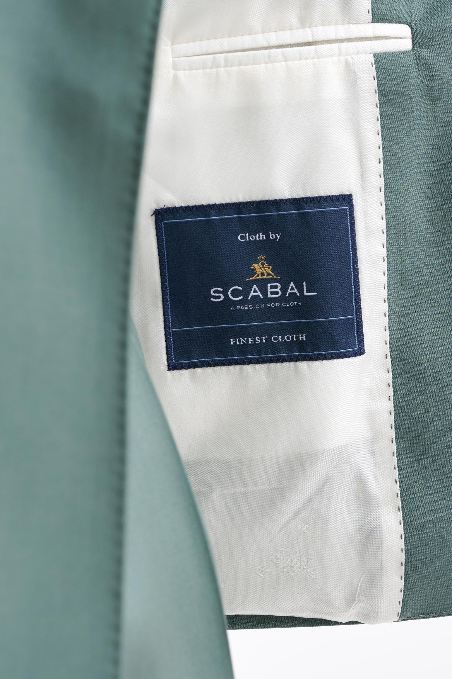 Sage Green Super 100's Wool Soho Jacket New Deluxe - Image 4