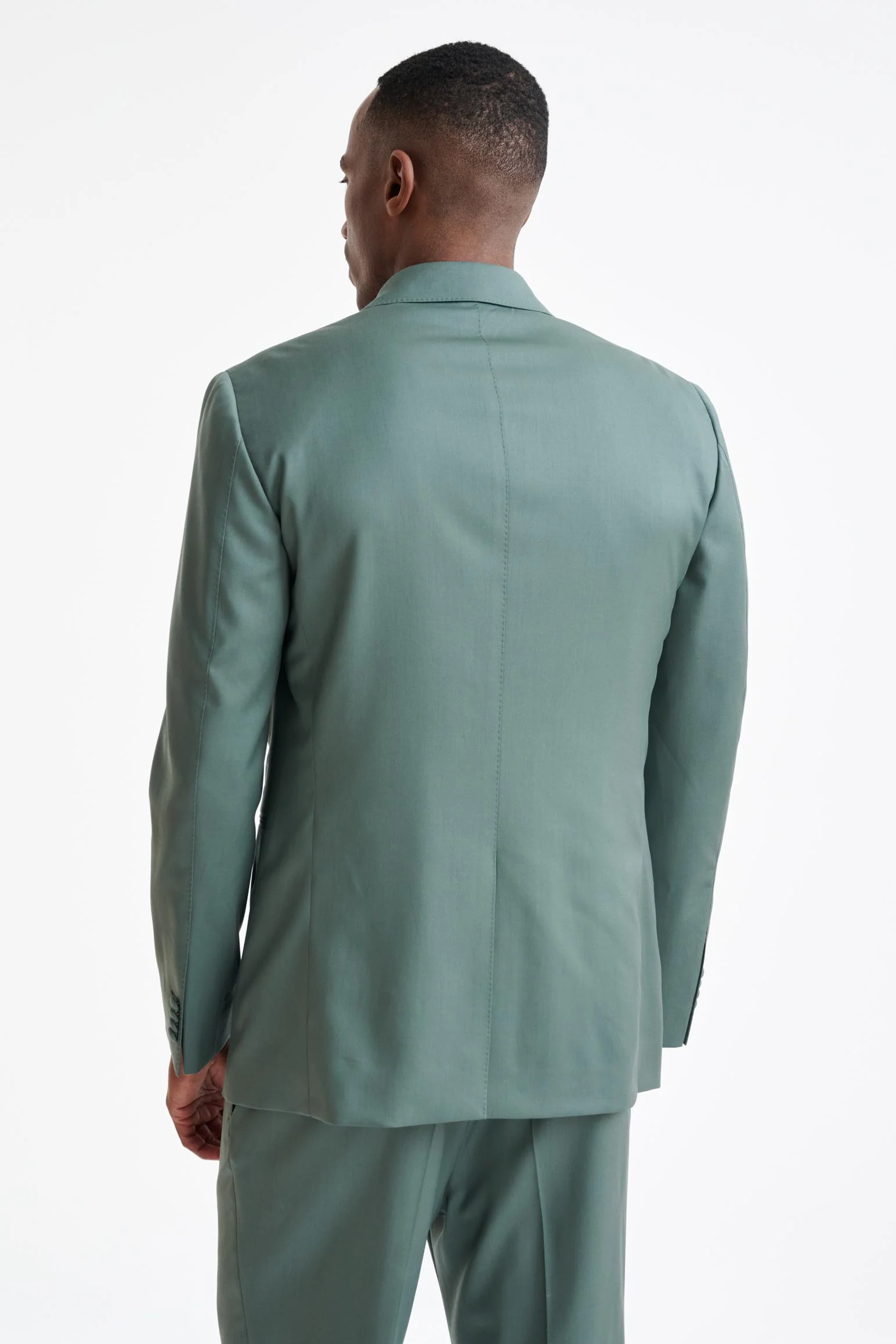 Sage Green Super 100's Wool Soho Jacket New Deluxe - Image 7