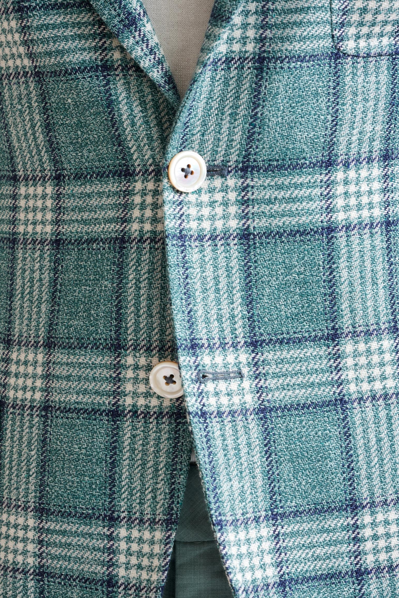 Sage Green Wool & Linen Kenton Jacket Amalfi Trend - Image 3