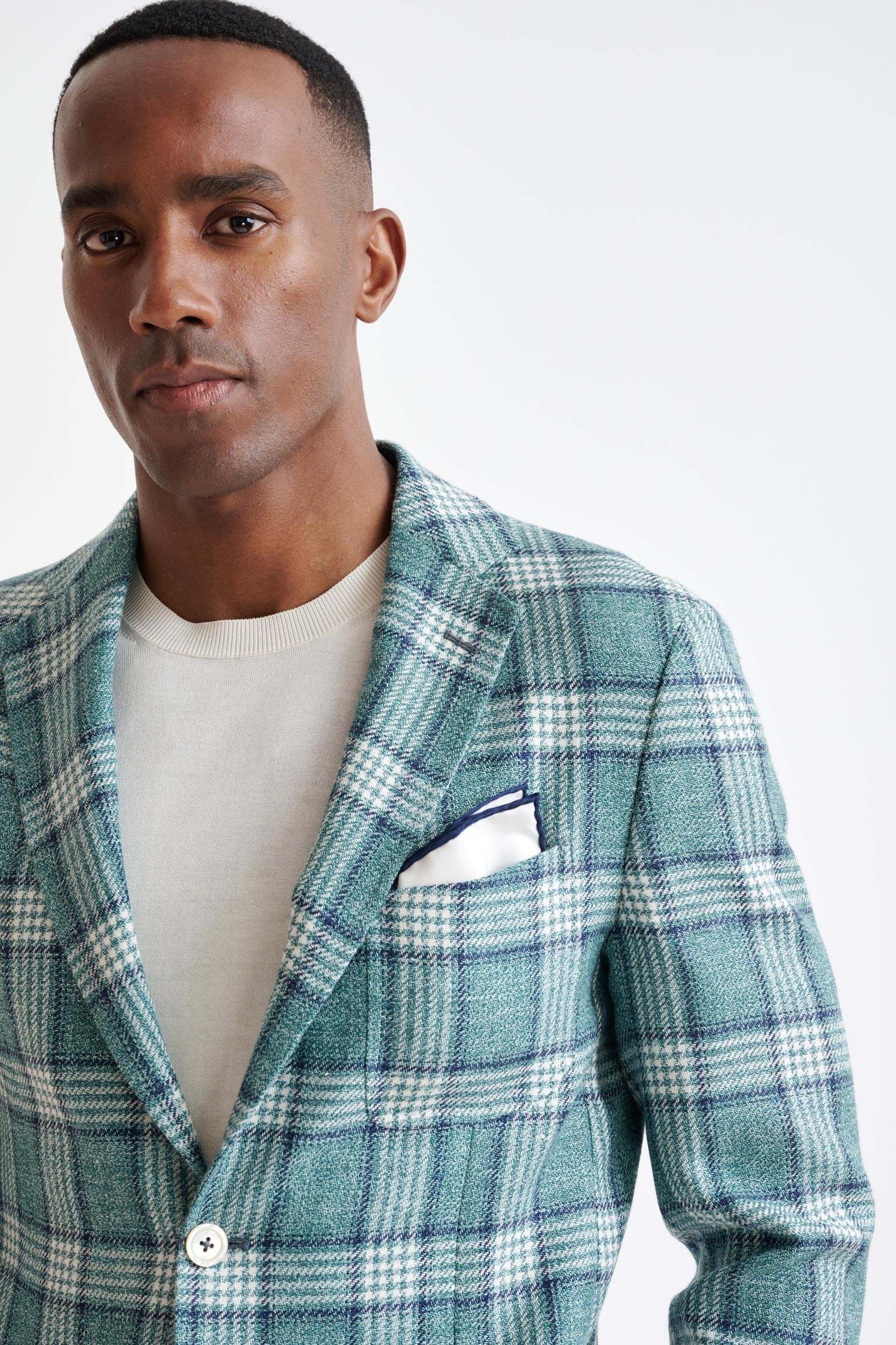 Sage Green Wool & Linen Kenton Jacket Amalfi Trend - Image 5