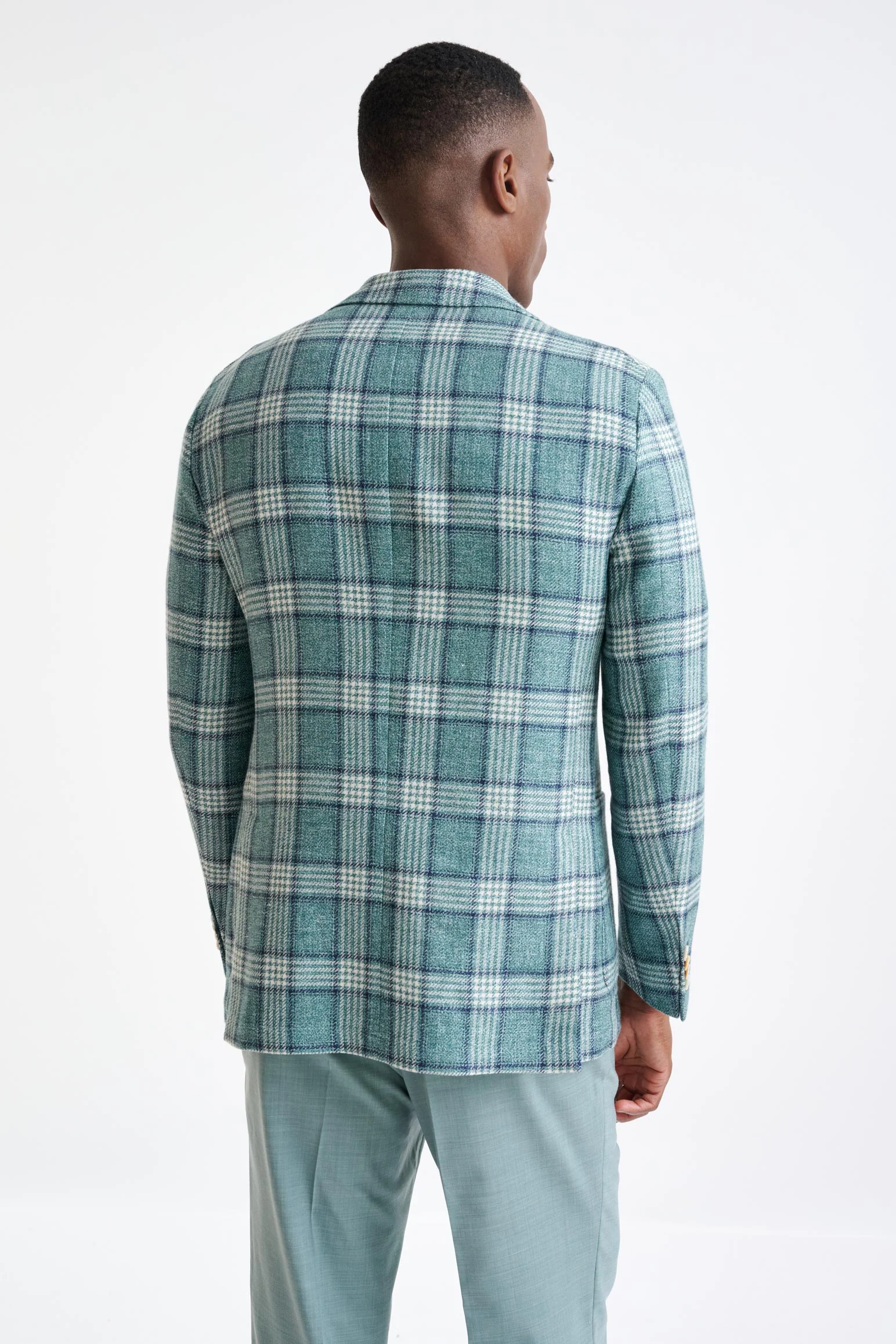 Sage Green Wool & Linen Kenton Jacket Amalfi Trend - Image 7