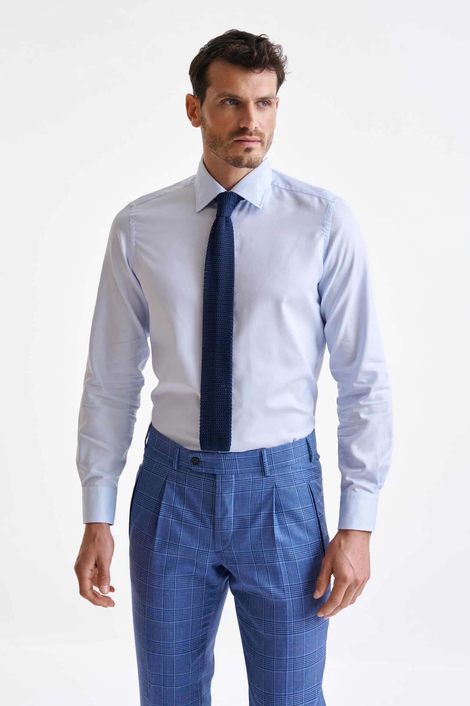 Sailor Blue Silk Knitted Tie - Image 2