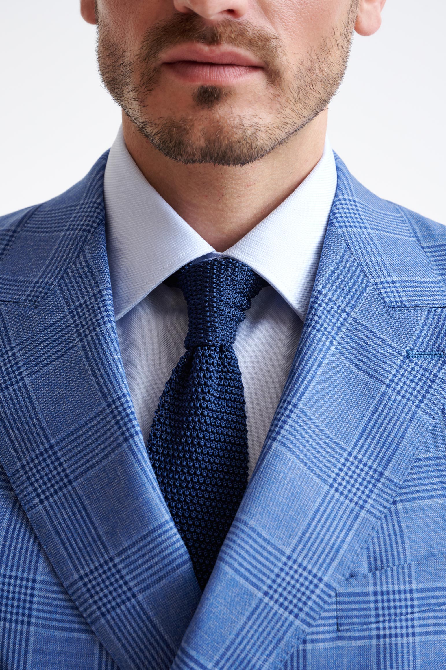 Sailor Blue Silk Knitted Tie - Image 3