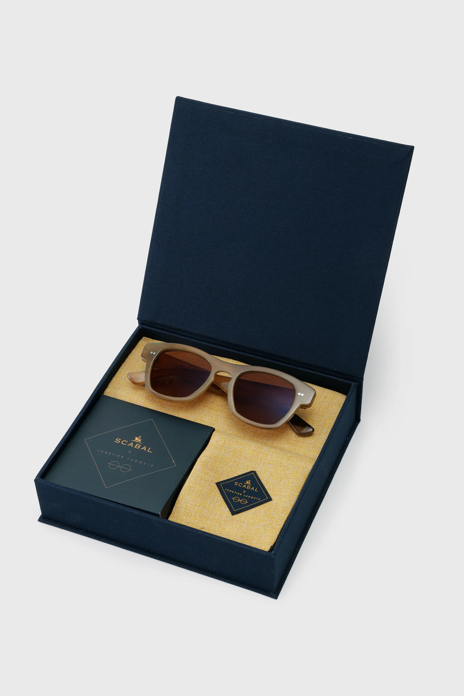 SCABAL X LUNETIER LUDOVIC HANDMADE SUNGLASSES FRINTON BLACK - Image 8