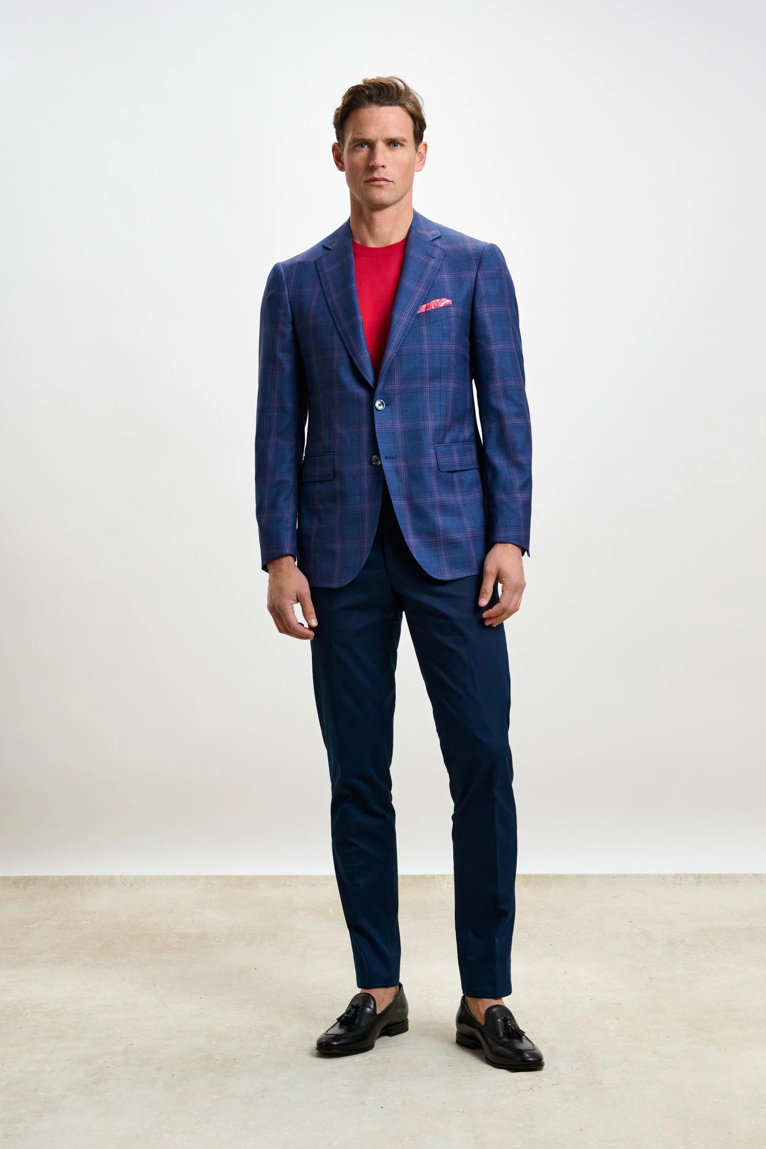Blue & Red Check Soho Jacket Mosaic