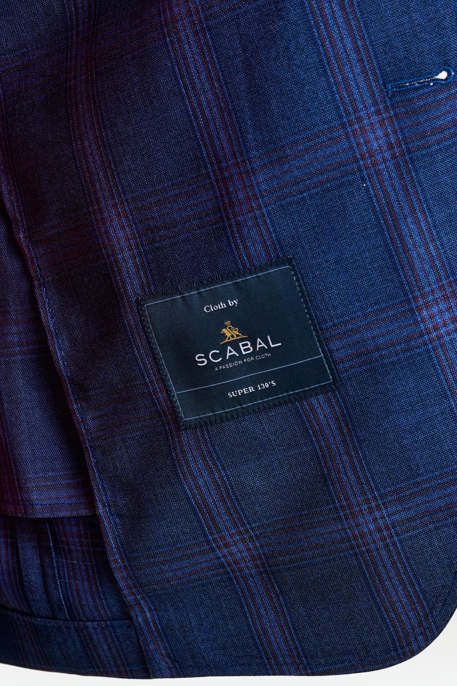 Blue & Red Check Soho Jacket Mosaic - Image 4