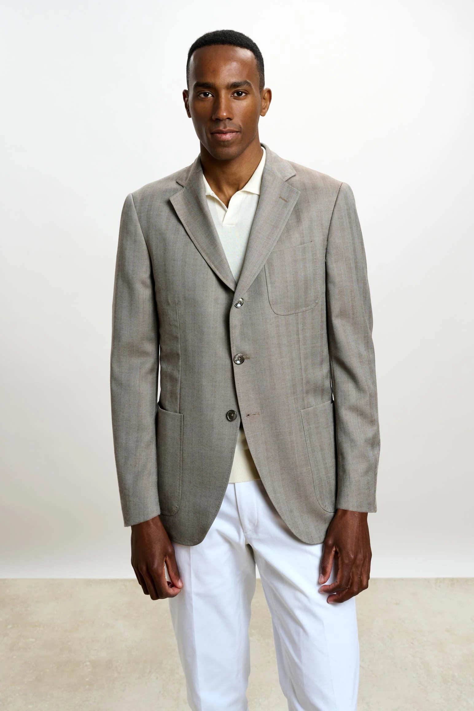 Herringbone Grey Soho Jacket Rhapsody