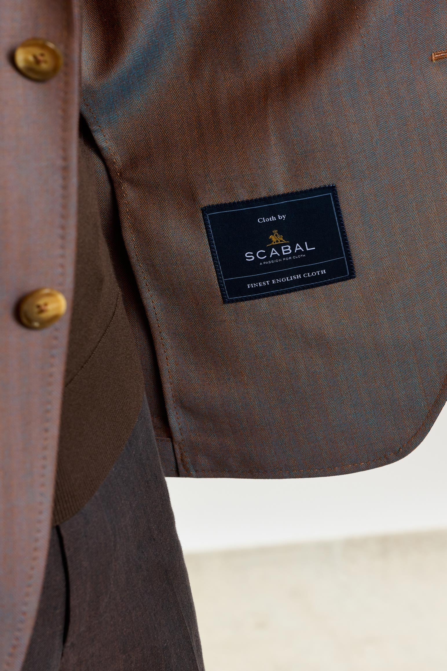 Herringbone Brown Soho Jacket Rhapsody - Image 3