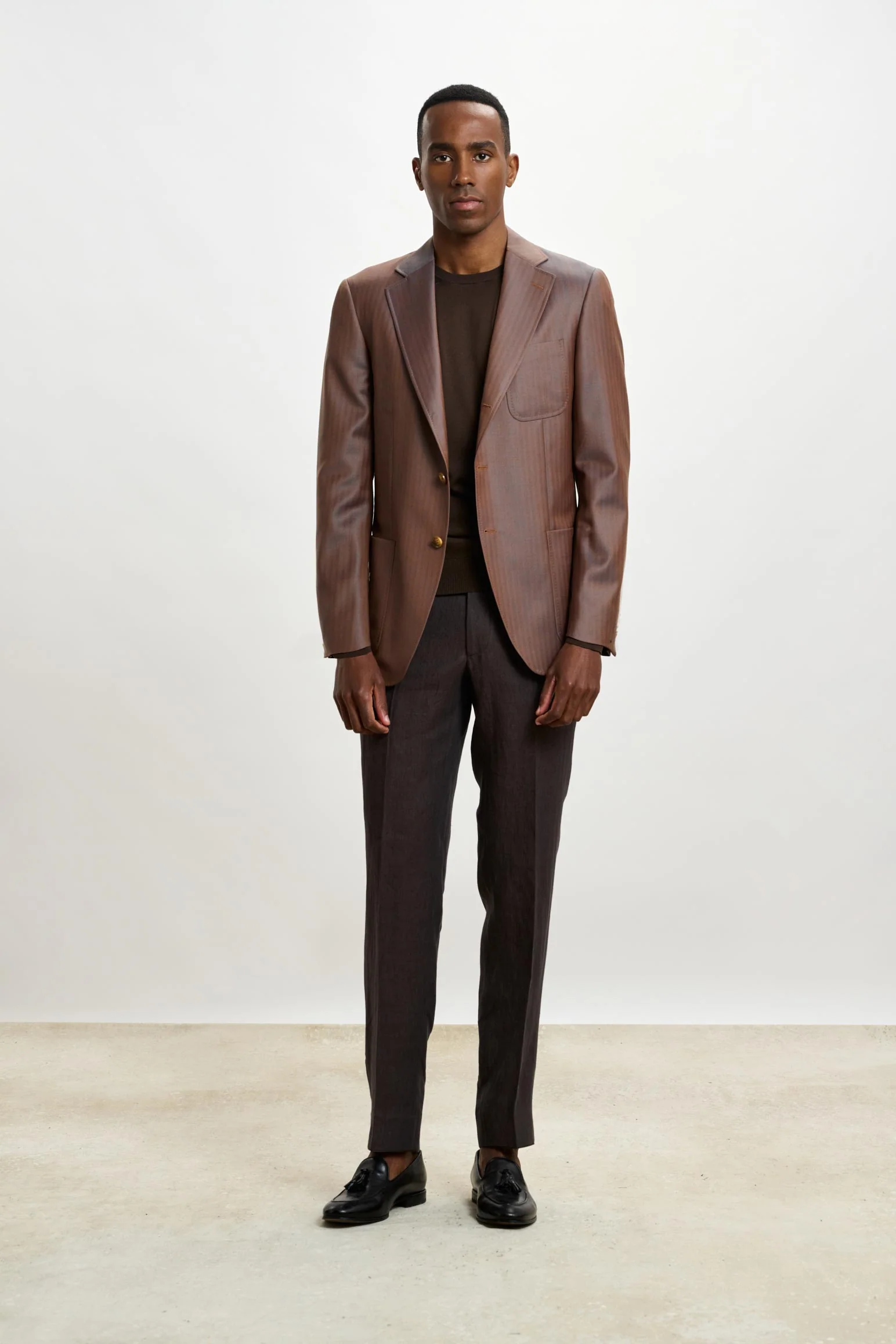 Herringbone Brown Soho Jacket Rhapsody - Image 6