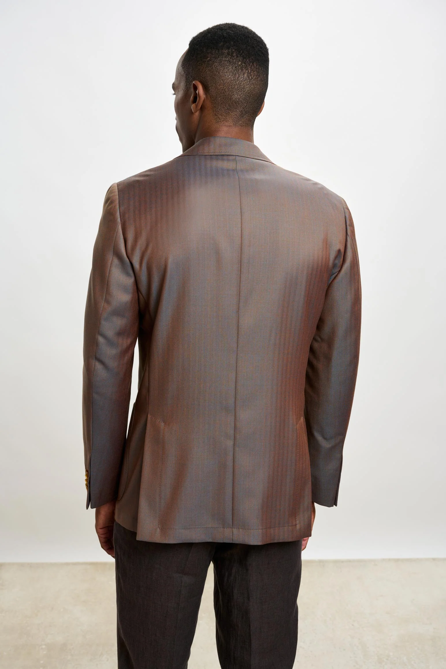 Herringbone Brown Soho Jacket Rhapsody - Image 7