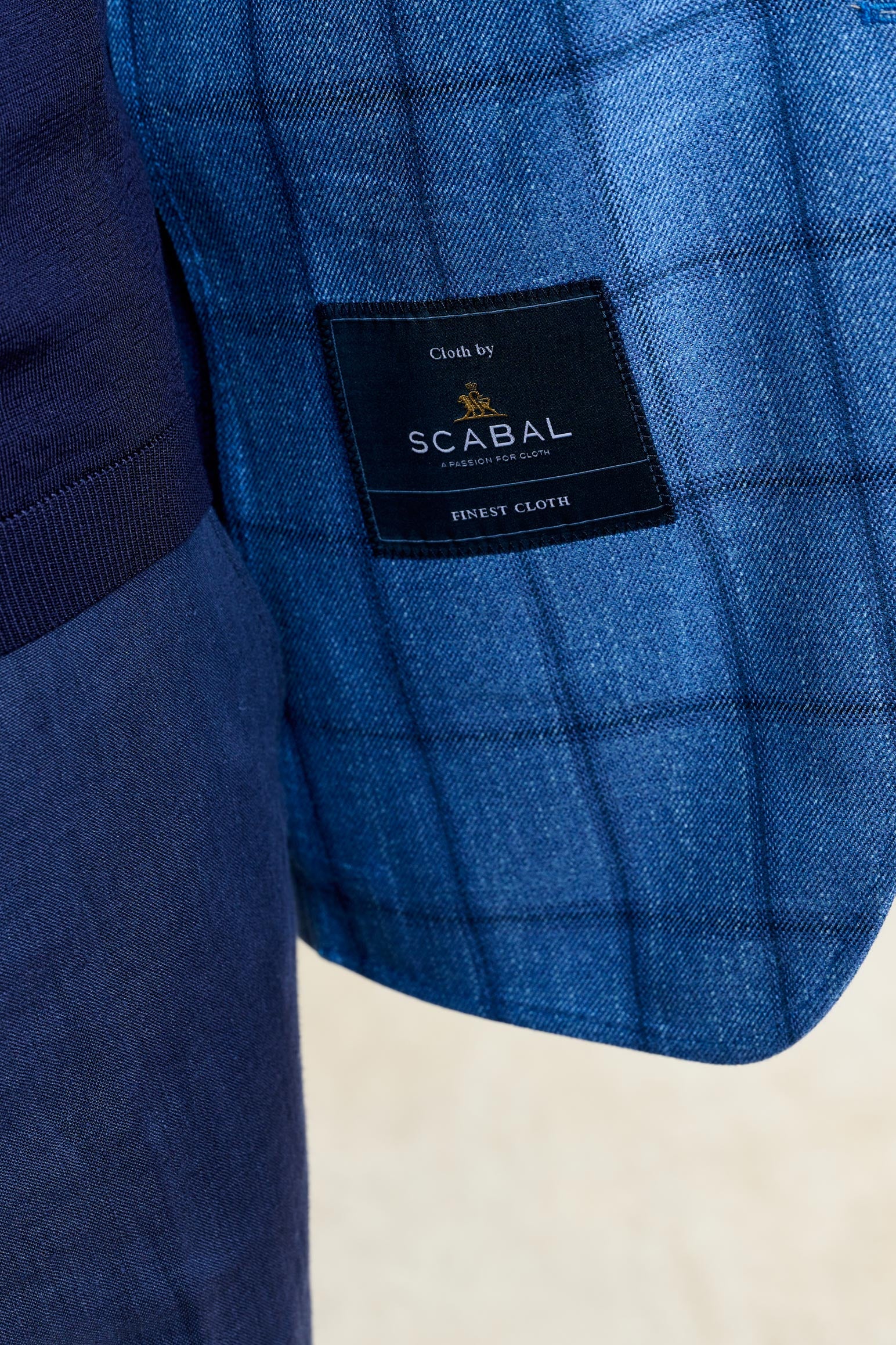 Light Blue Check Soho Jacket Taormina - Image 4