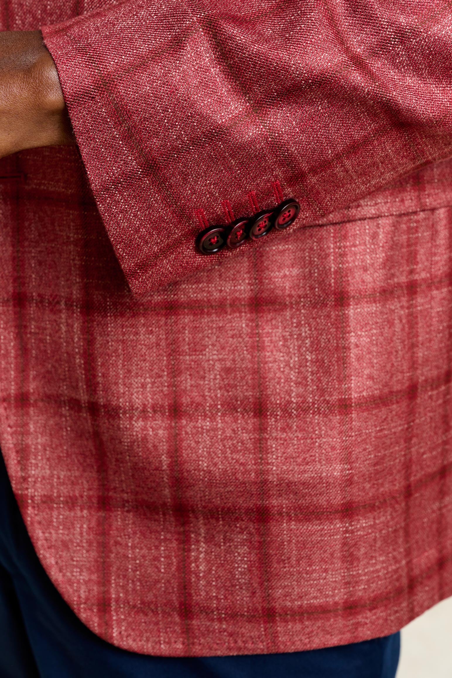 Red Check Soho Jacket Taormina - Image 2