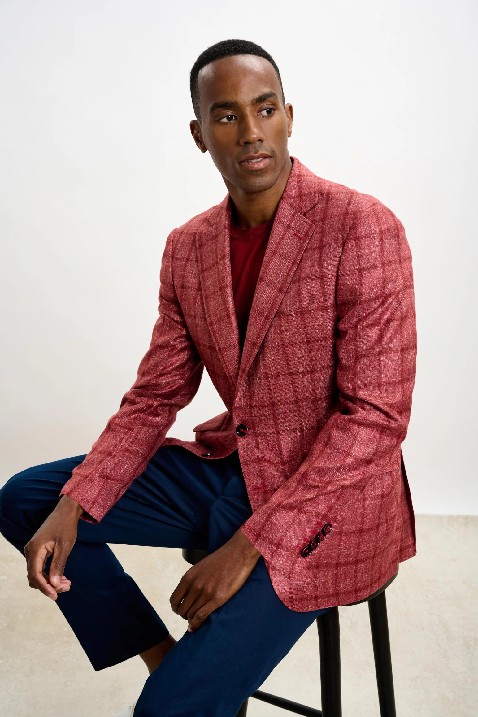 Red Check Soho Jacket Taormina - Image 9