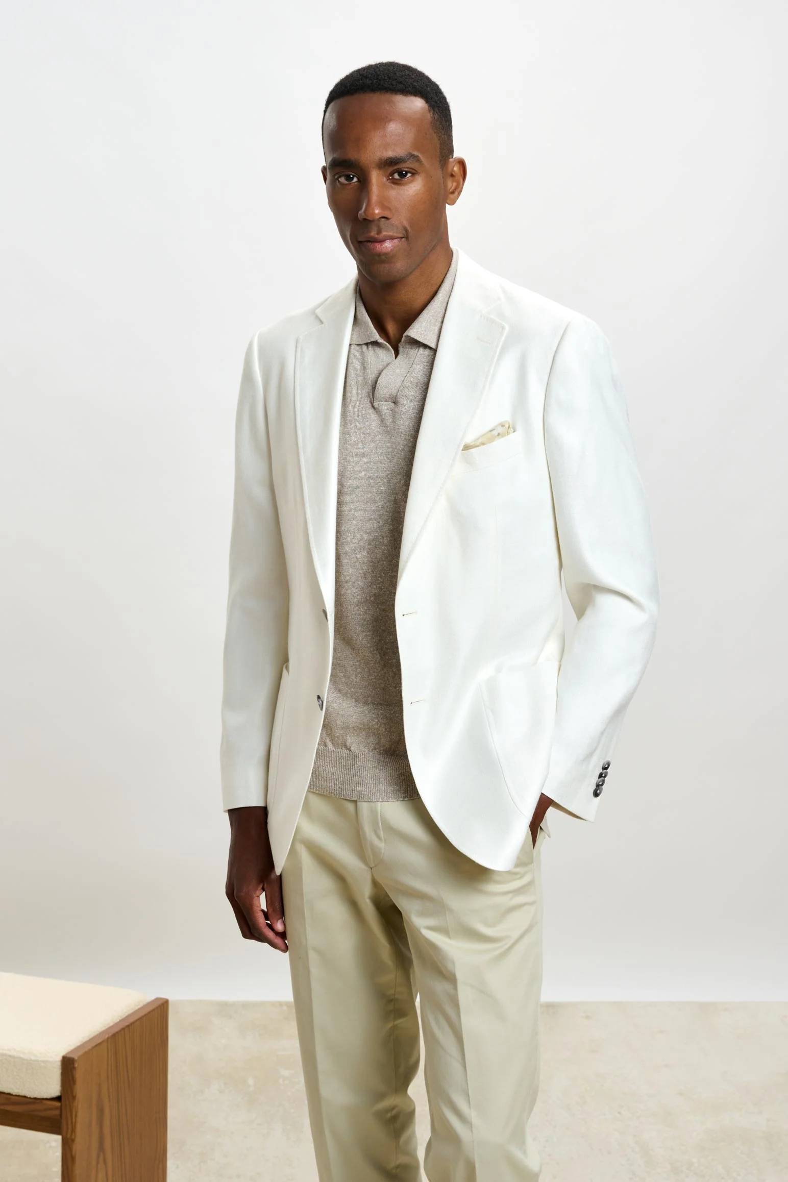 Plain Off-white Soho Jacket Taormina