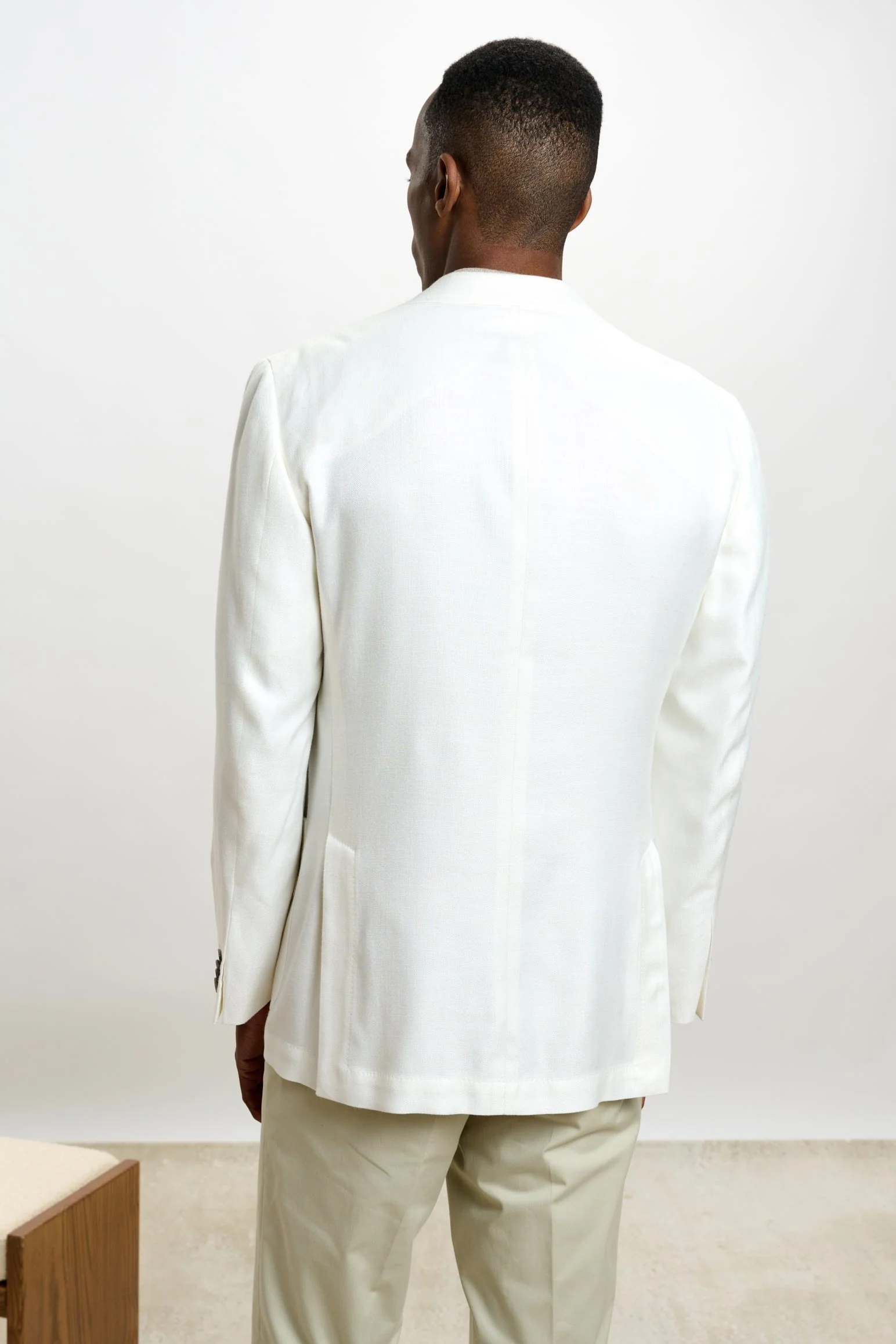 Plain Off-white Soho Jacket Taormina - Image 9