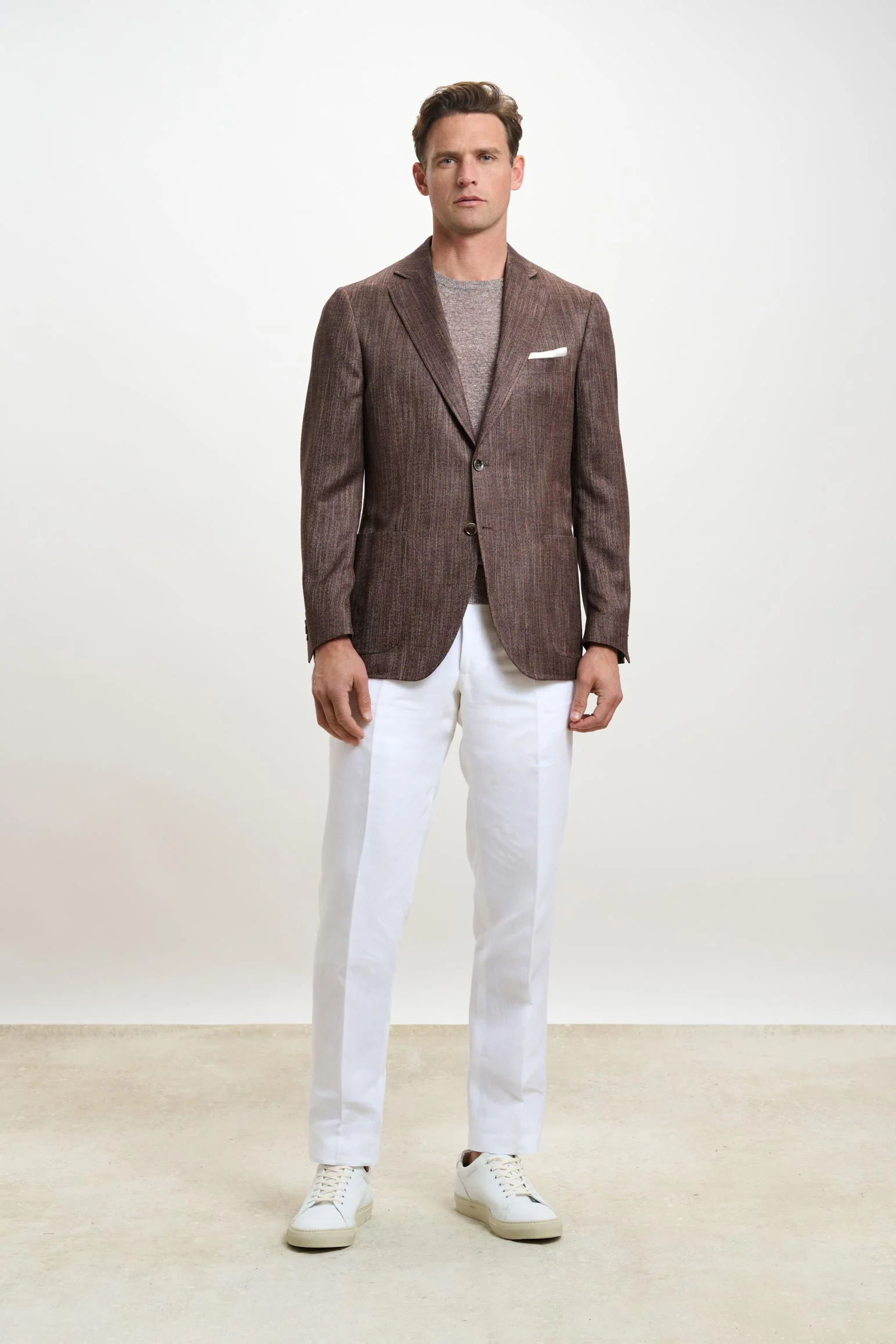 Plain Tobacco Soho Jacket Taormina - Image 5
