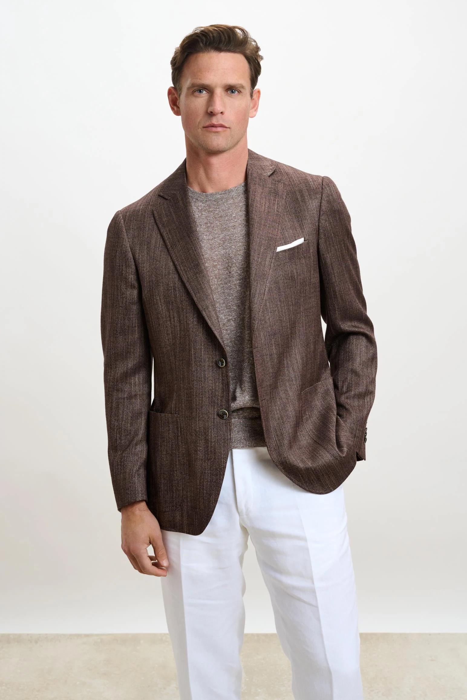 Plain Tobacco Soho Jacket Taormina - Image 6