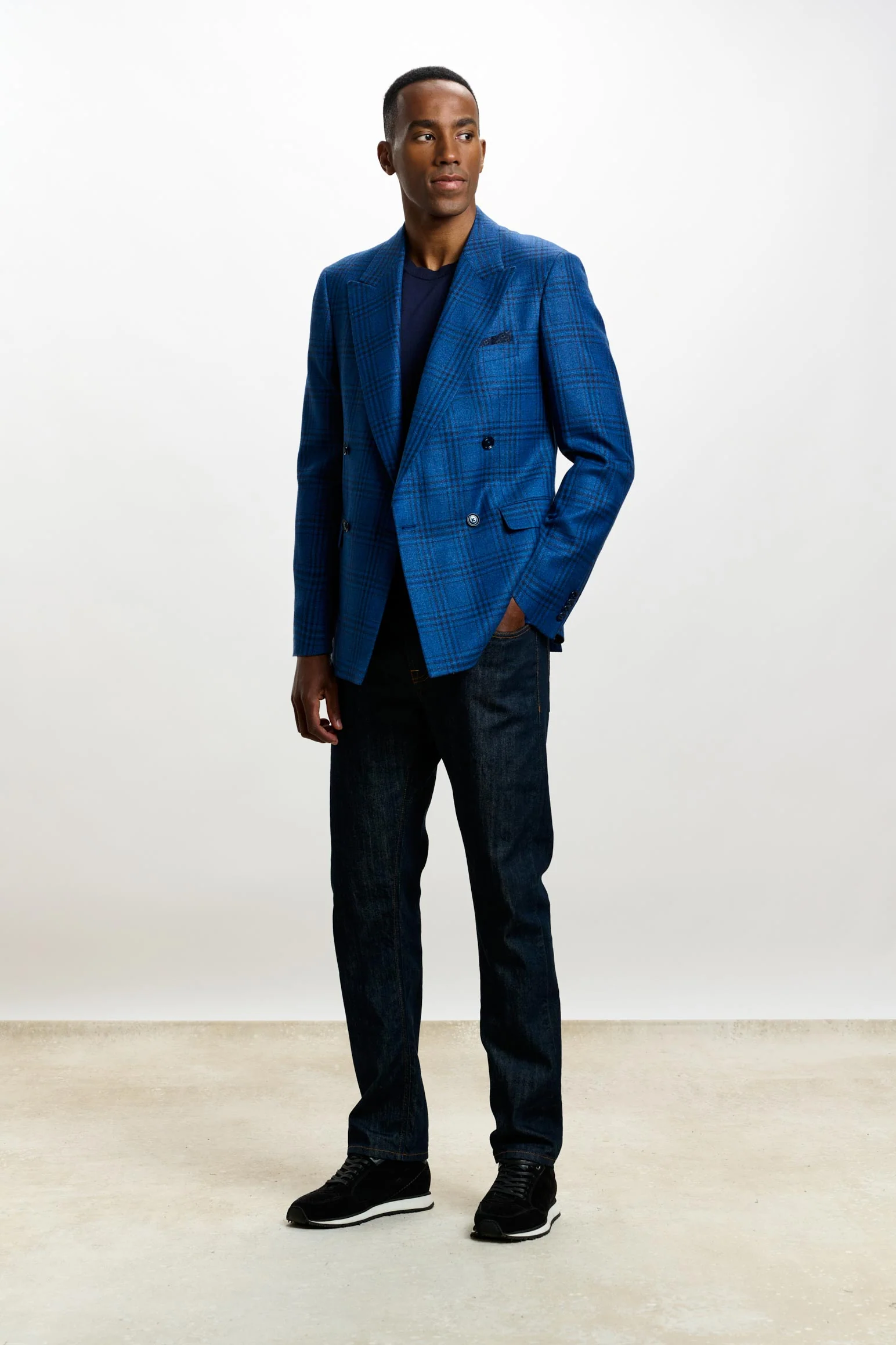 Strong Blue Check Soho Jacket Taormina - Image 9