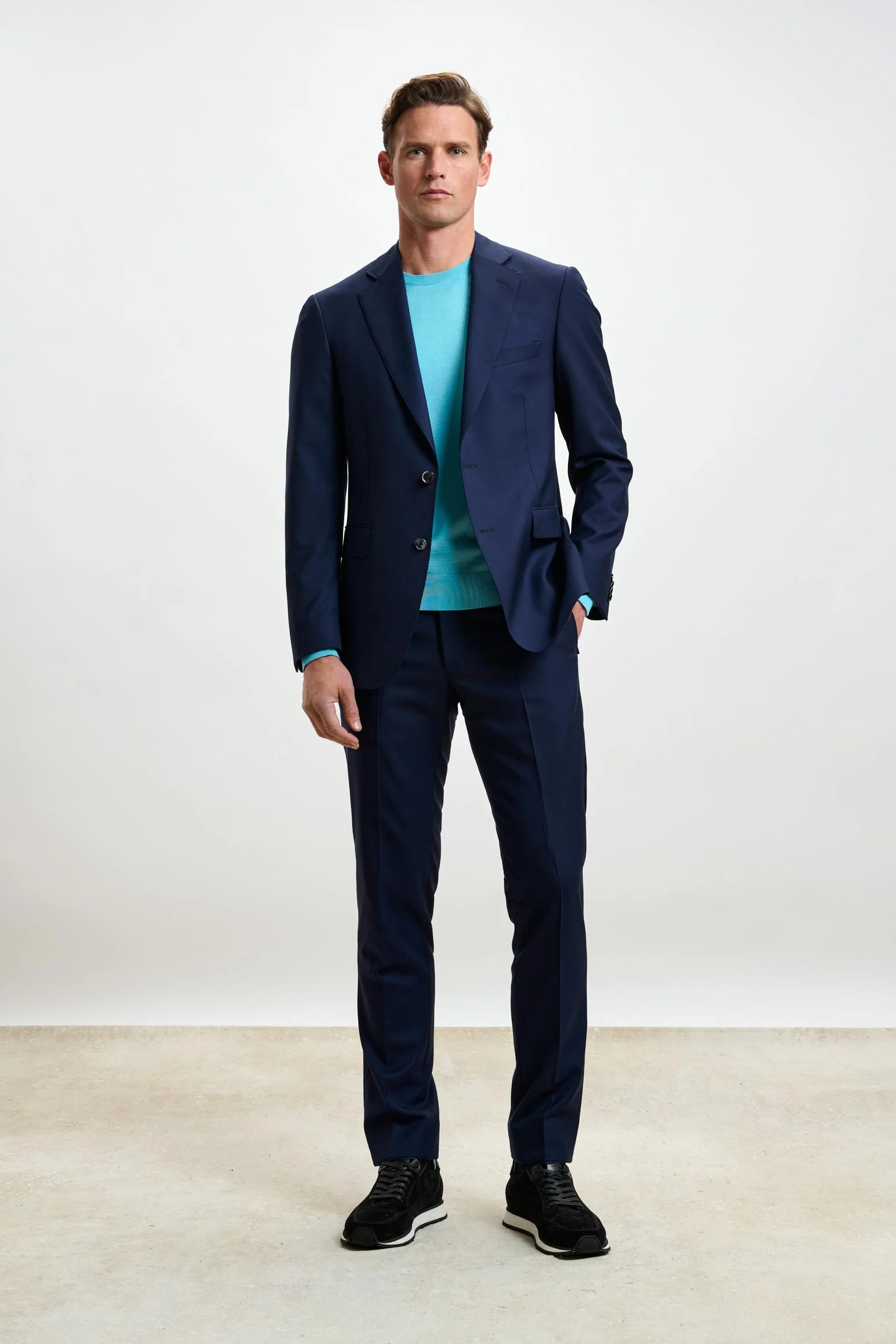 Navy Soho Suit Eton - Image 6