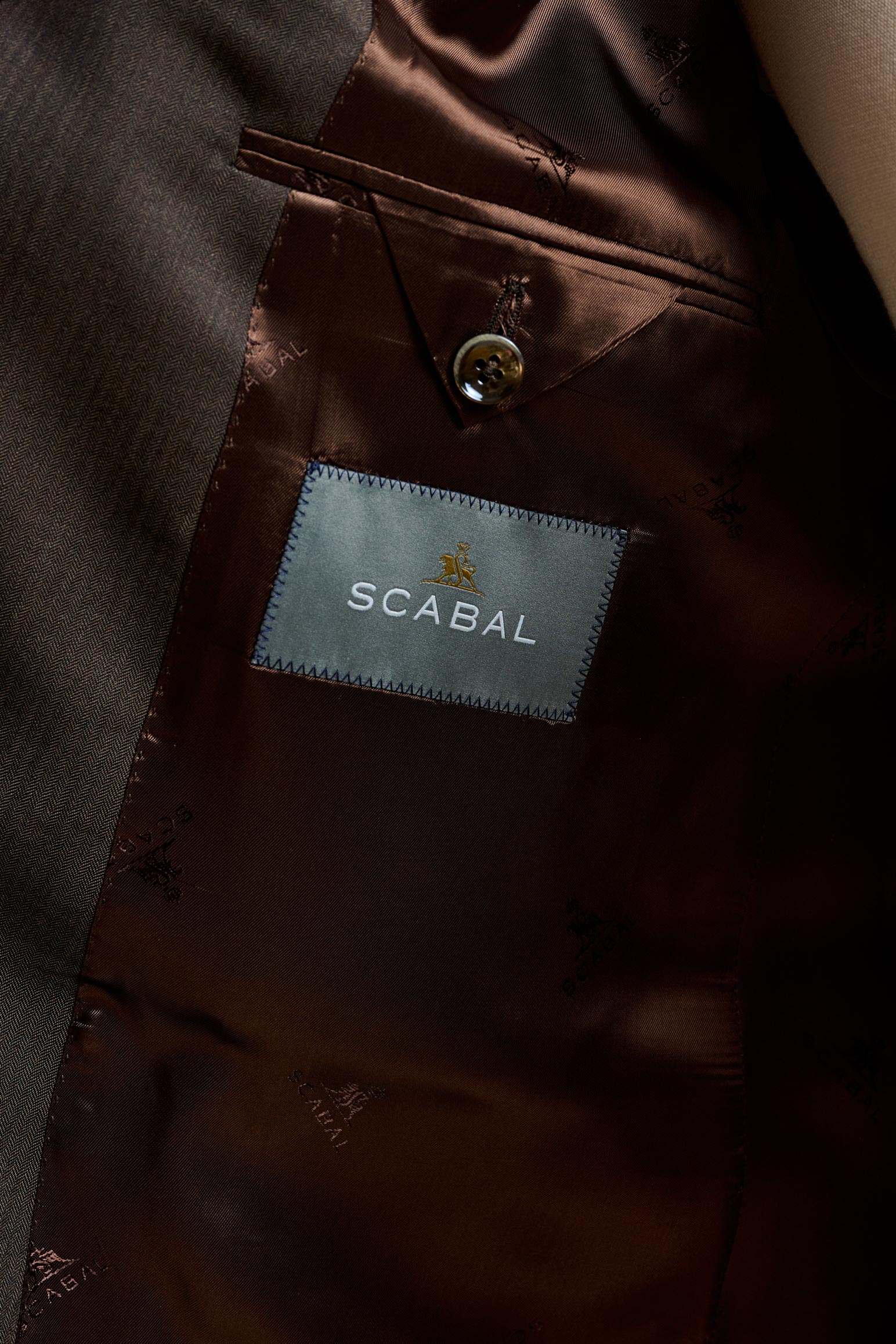 Solaro Dark Brown Soho Suit Image - Image 4